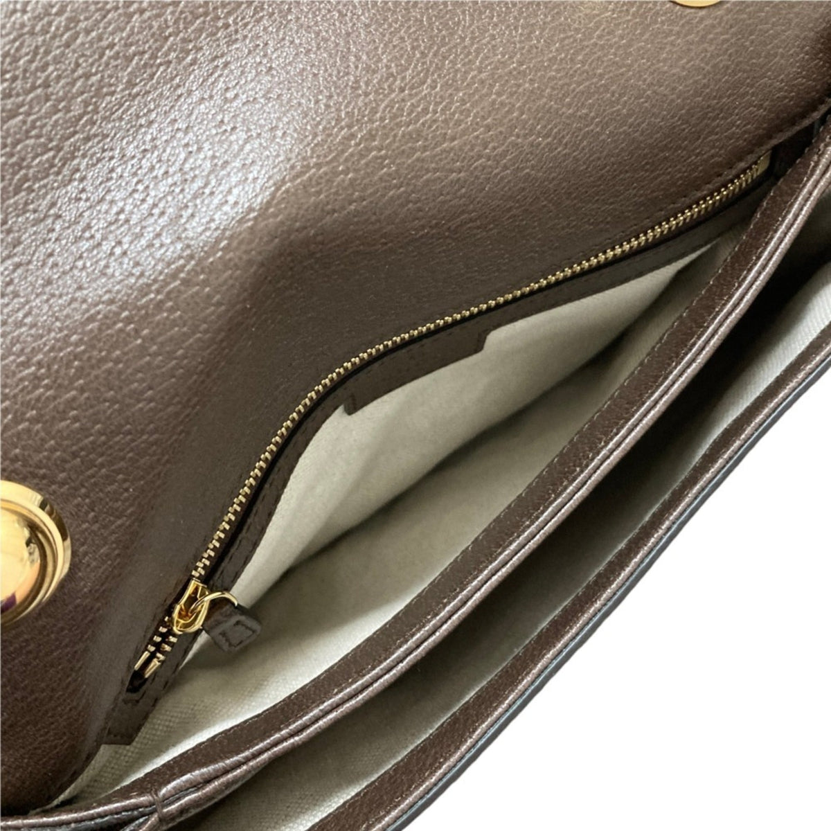 Gucci Beige Brown Gg Supreme Shoulder Bag (Pre-Owned)