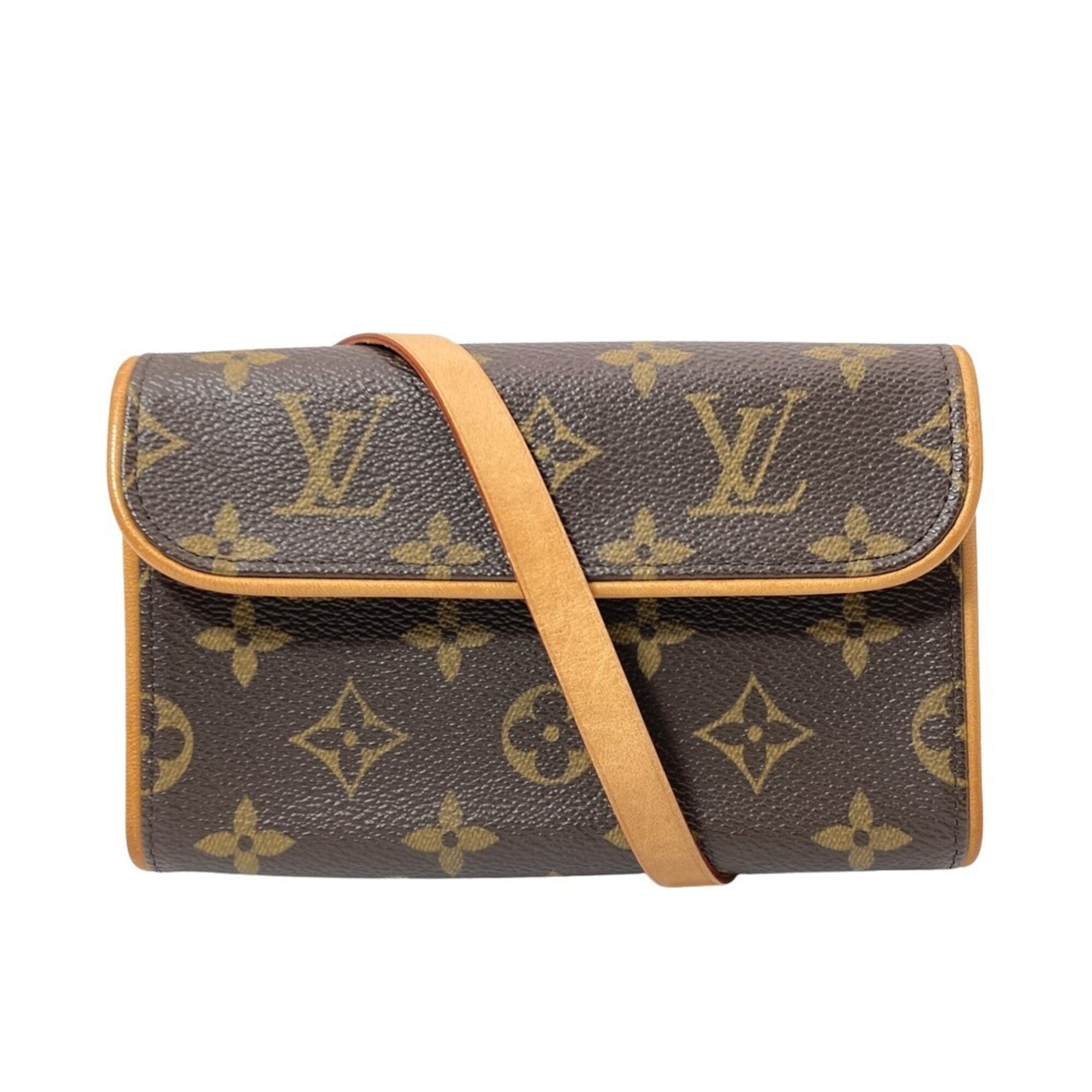 Louis Vuitton Brown Monogram Canvas Fanny Pack Handbag Pochette Pouch (Pre-Owned)