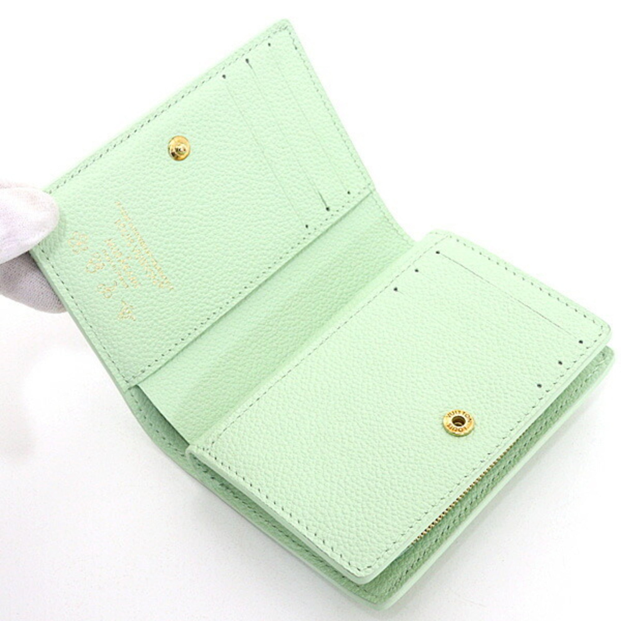 Louis Vuitton Green Multi-Color Monogram Empreinte Wallet (Bi-Fold) (Pre-Owned)