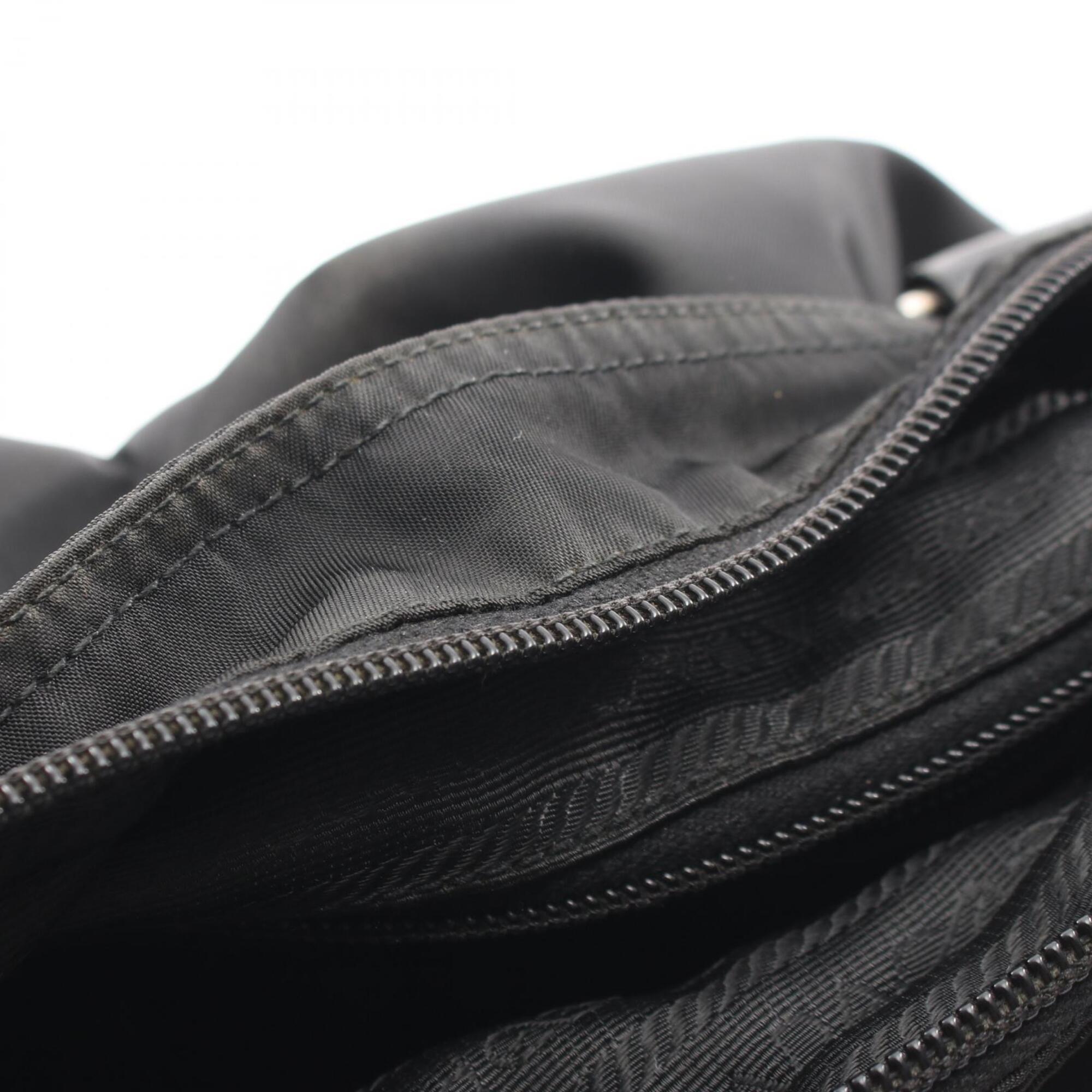 Prada Black Nylon Handbag Shoulder Bag (Pre-Owned)
