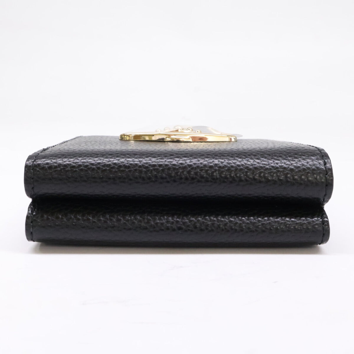 Vivienne Westwood Black Leather Wallet (Bi-Fold) (Pre-Owned)