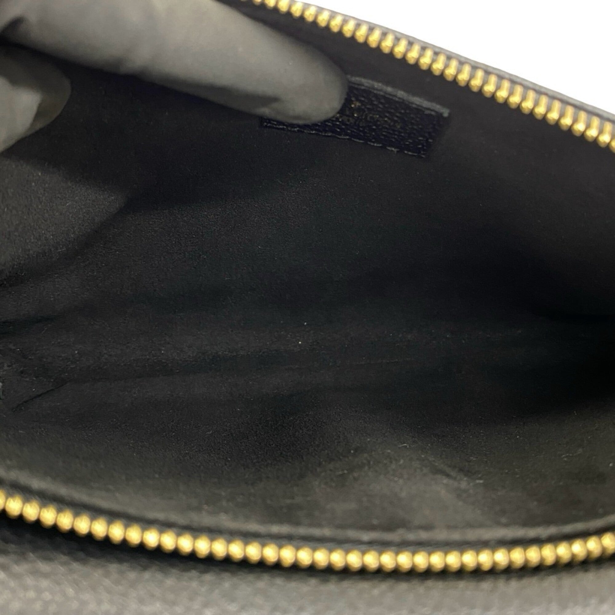 Louis Vuitton Black Leather Shoulder Bag (Pre-Owned)