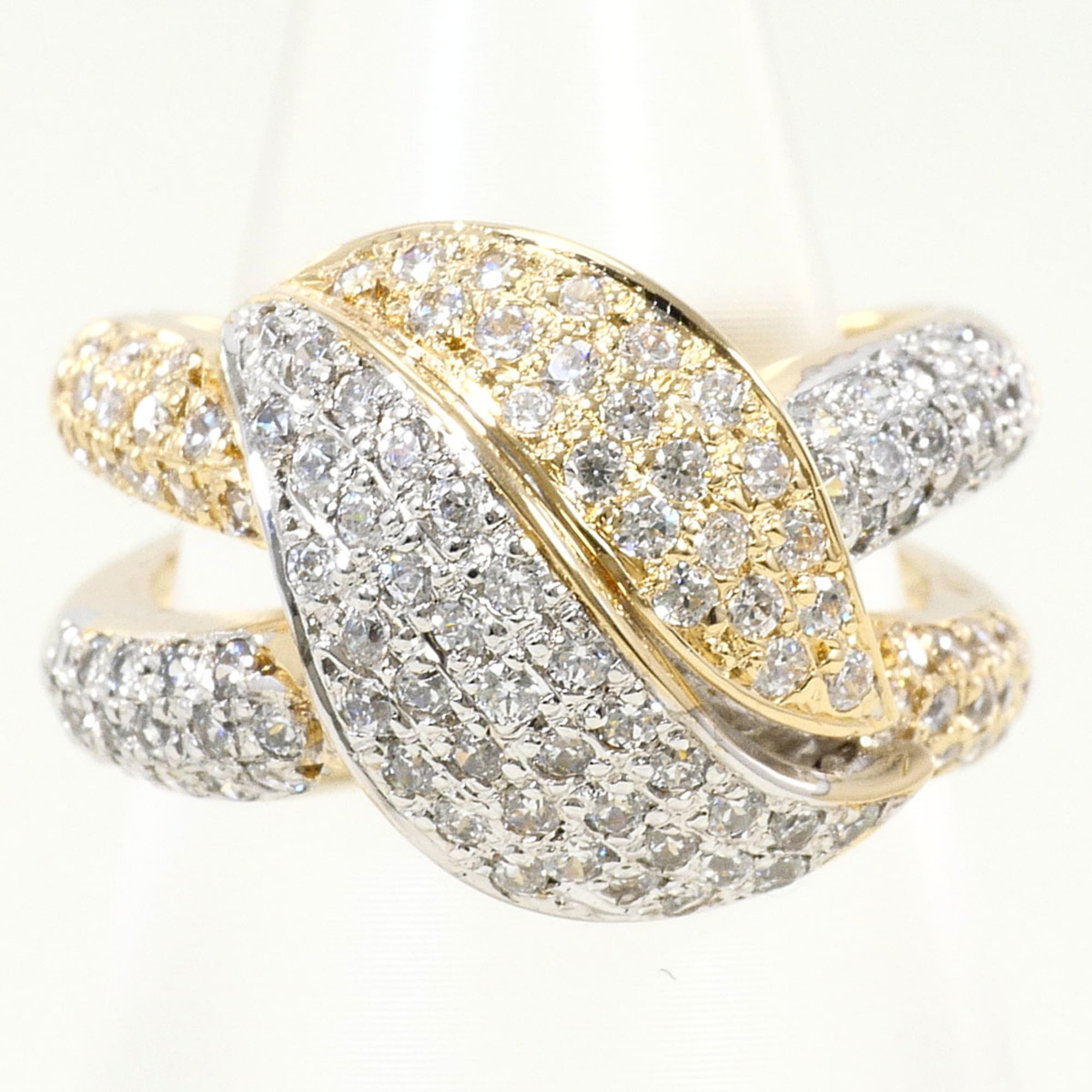 Unbranded White Gold Yellow Gold White Gold (14K) Yellow Gold (14K) Band Ring (Pre-Owned)