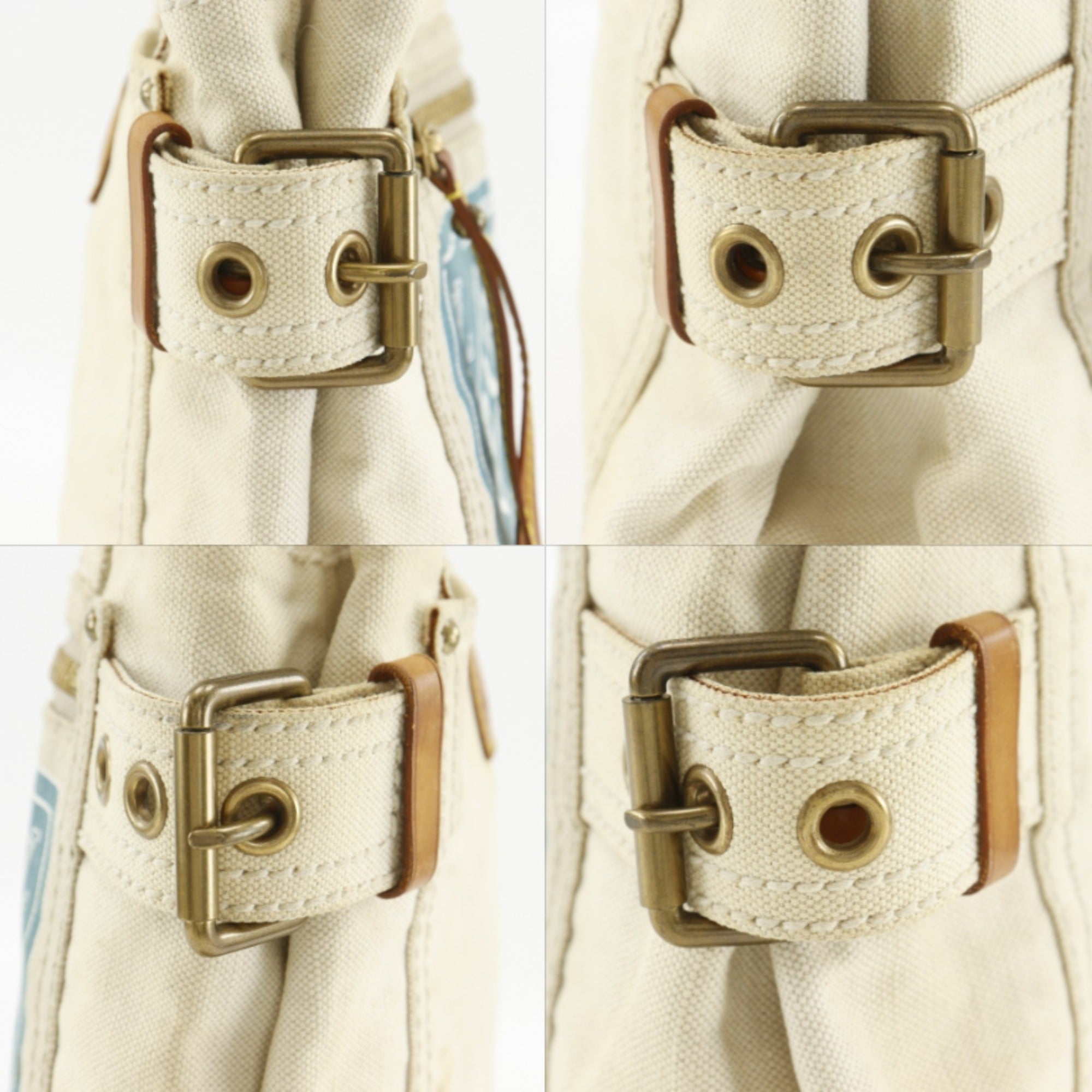 Louis Vuitton Beige Canvas Tote Bag (Pre-Owned)