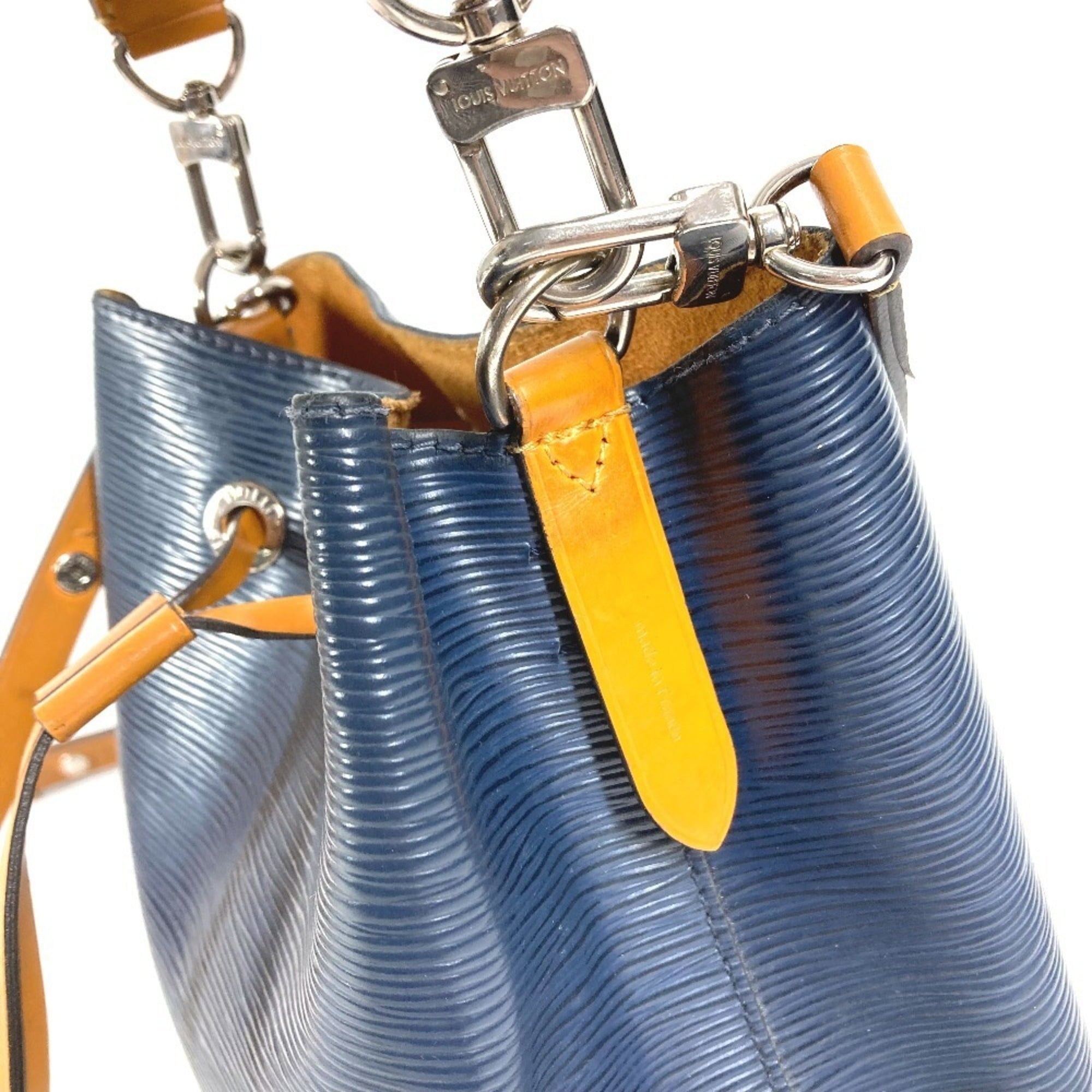 Louis Vuitton Bicolor Galle Indigo Navy Saffron Yellow Epi Leather Handbag Shoulder Bag (Pre-Owned)