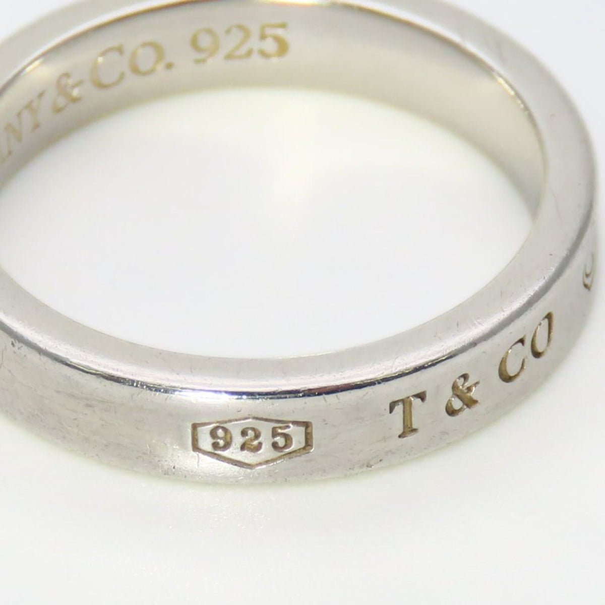 Tiffany Silver Aluminum Silver 925 Band Ring (Pre-Owned)