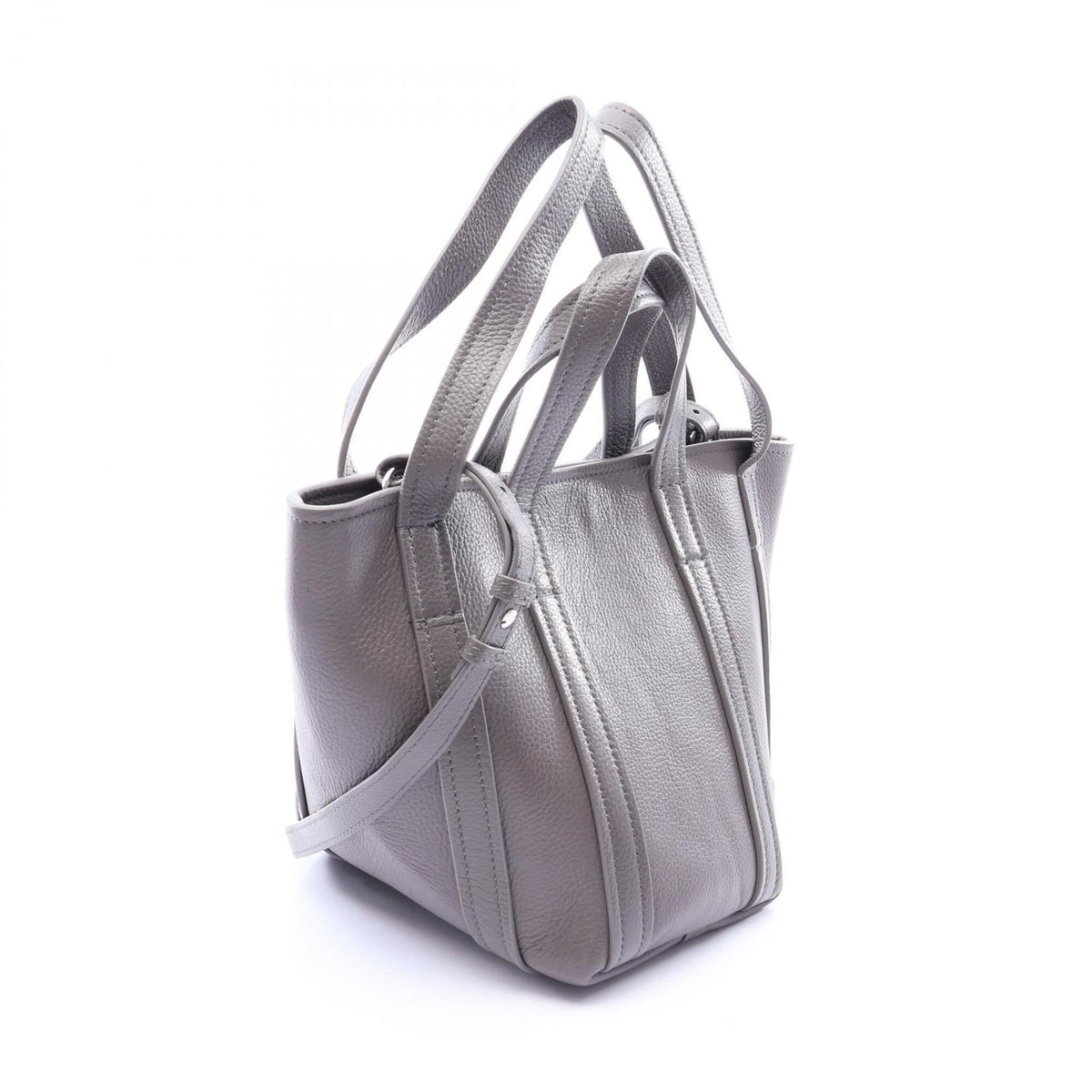 Balenciaga Gray Leather Handbag (Pre-Owned)