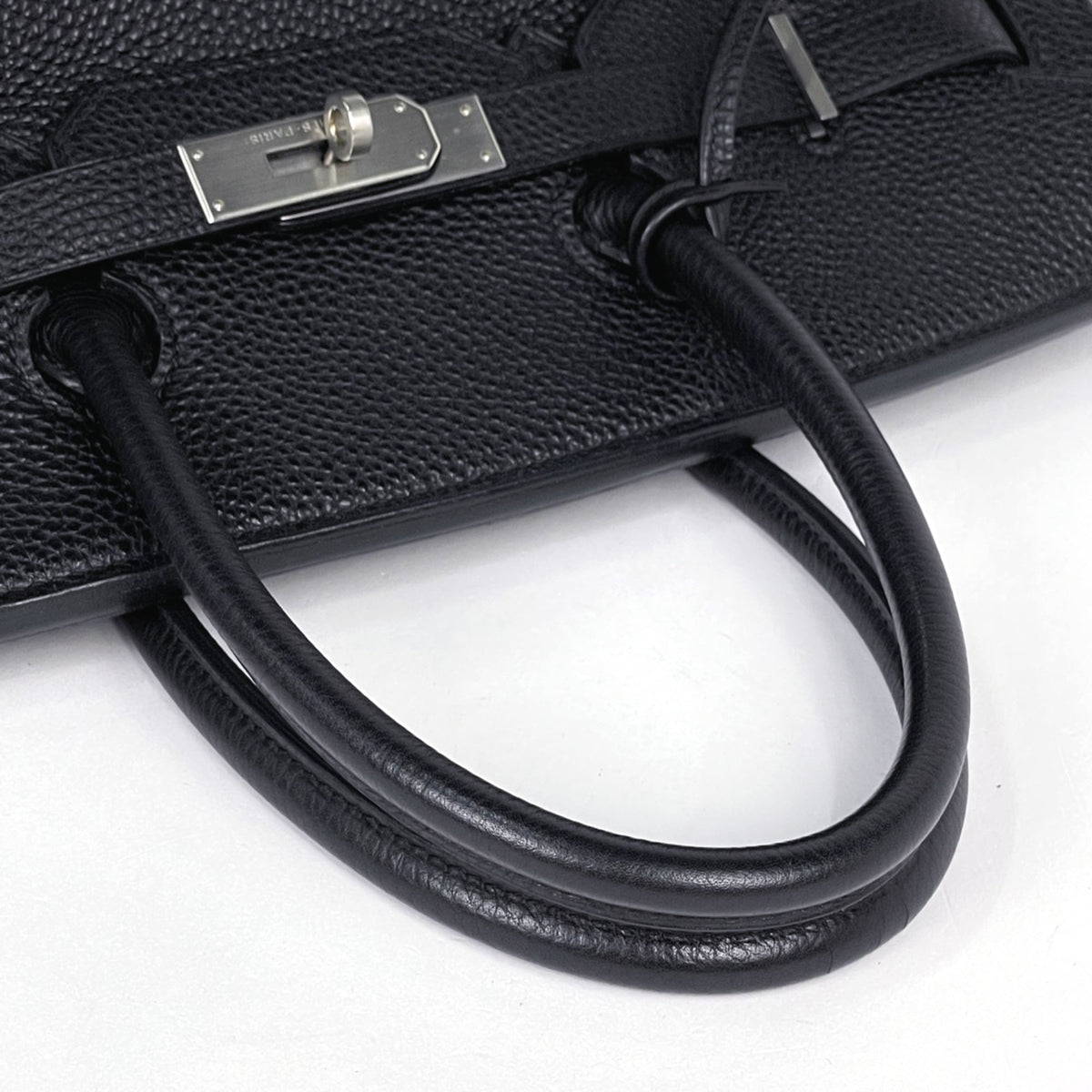 Hermes Black Togo Leather Handbag (Pre-Owned)