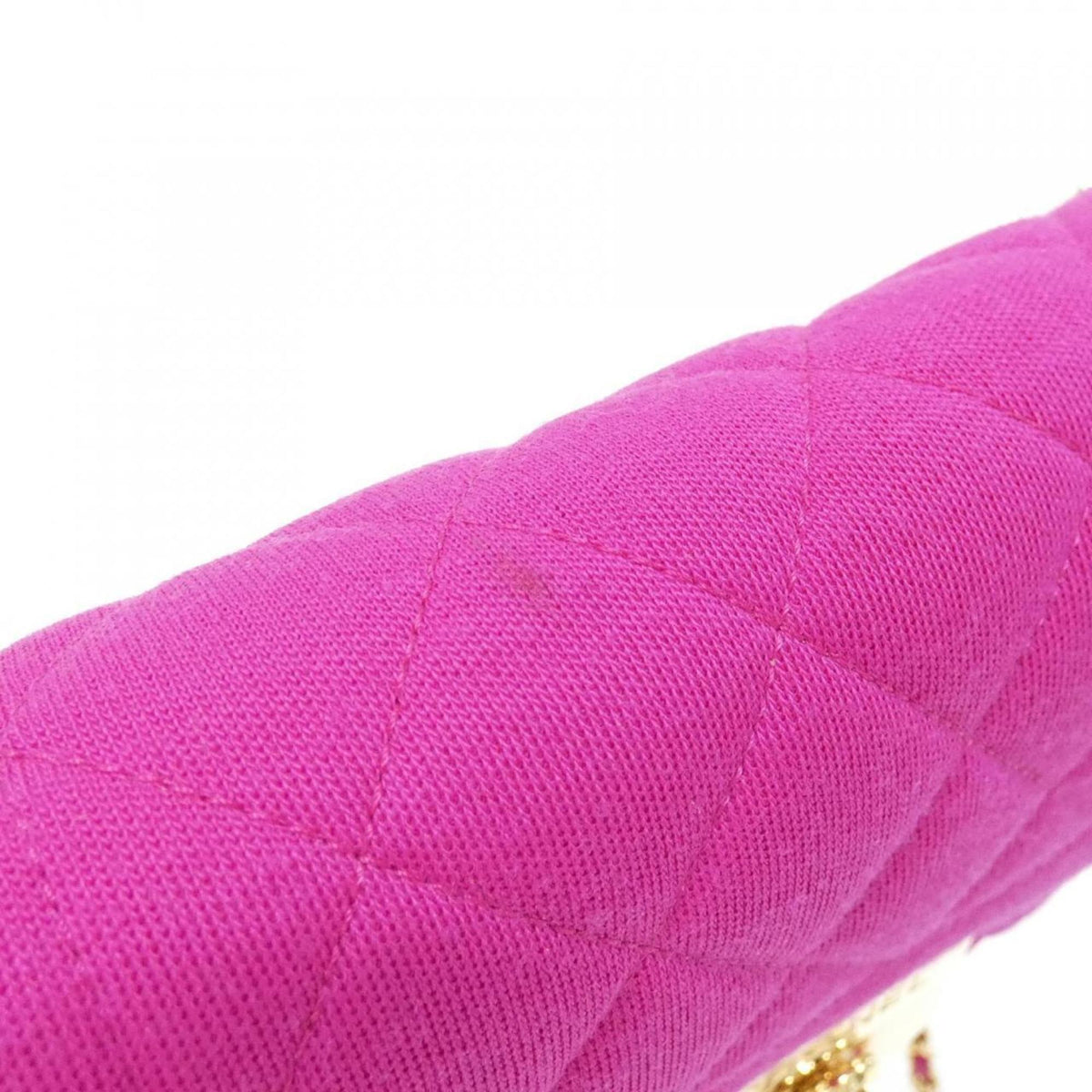 Chanel Gold Canvas Shoulder Bag (Pre-Owned)