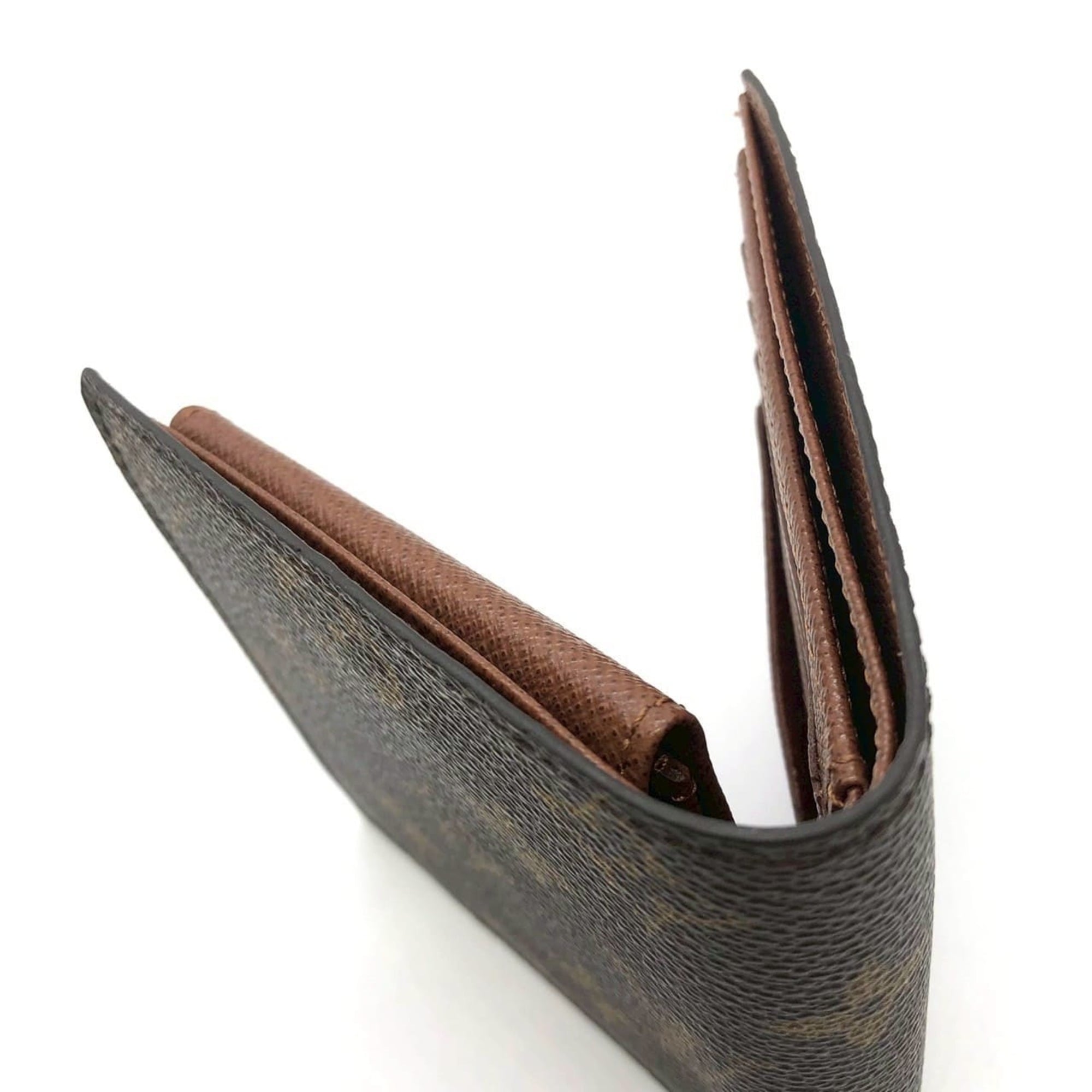 Louis Vuitton Brown Monogram Canvas Wallet (Bi-Fold) (Pre-Owned)