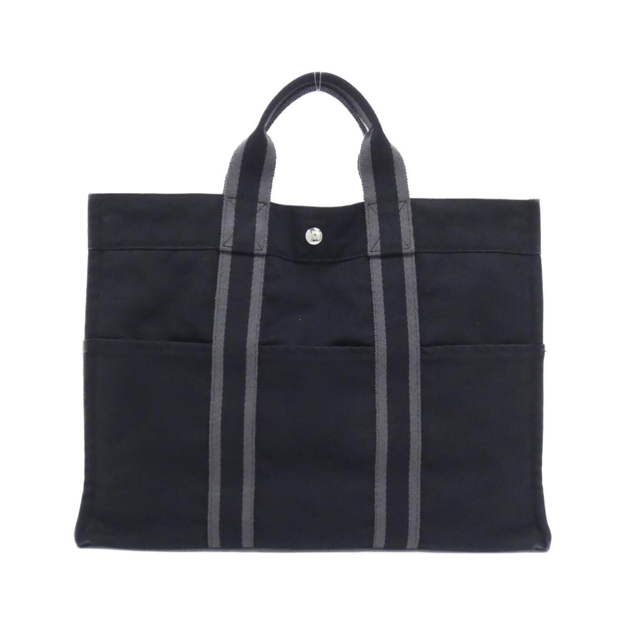 Hermes Black Canvas Handbag (Pre-Owned)