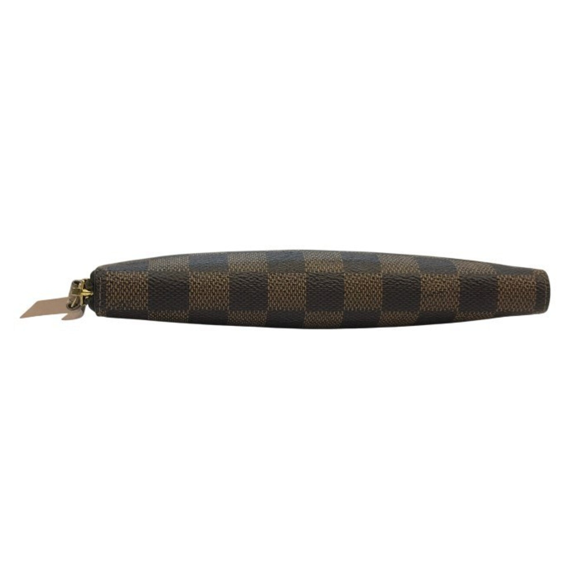 Louis Vuitton Brown Damier Canvas Ebene Galle Pink Rose Ballerine Long Wallet (Bi-Fold) (Pre-Owned)