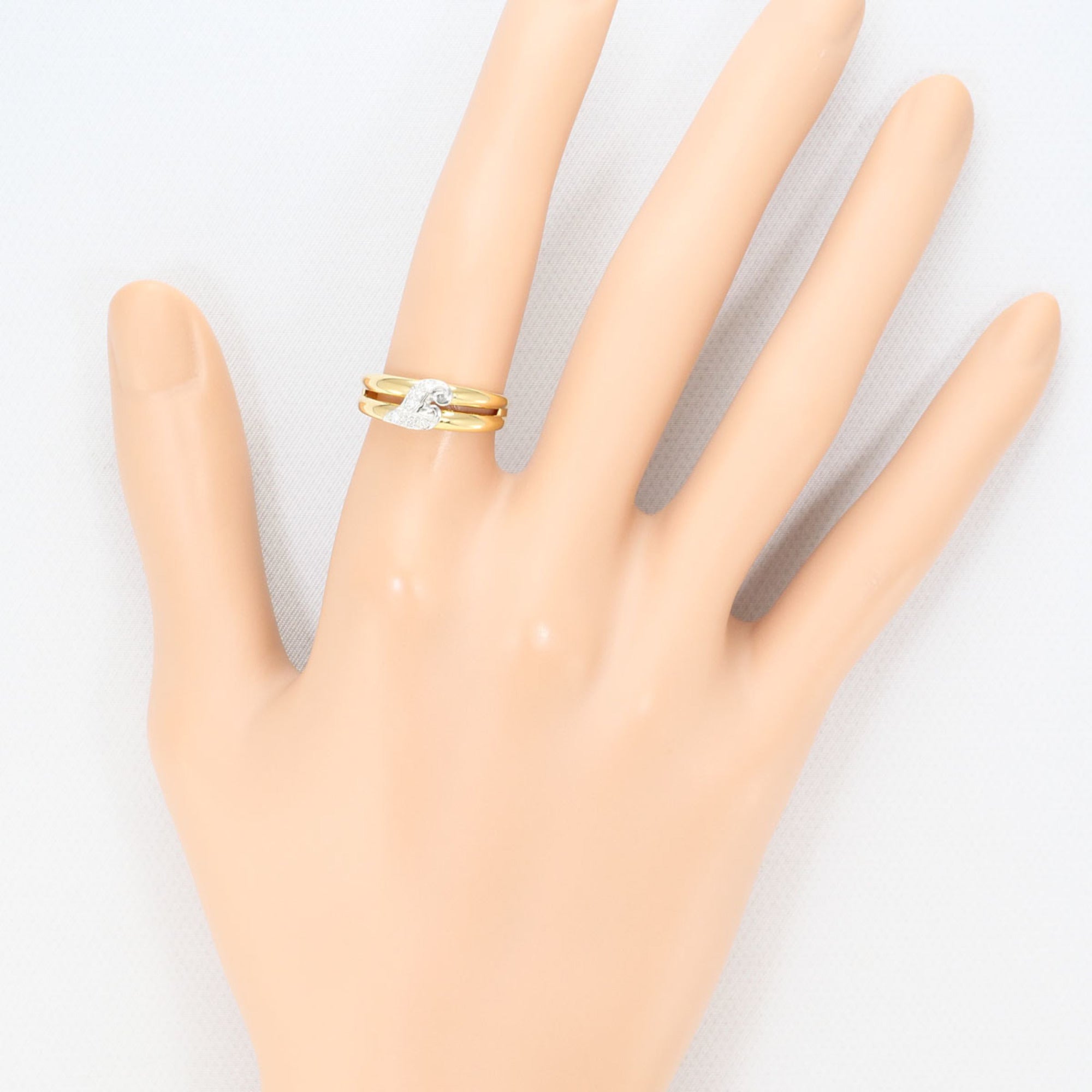 Unbranded White Gold Yellow Gold Yellow Gold (18K) White Gold (18K) Band Ring (Pre-Owned)