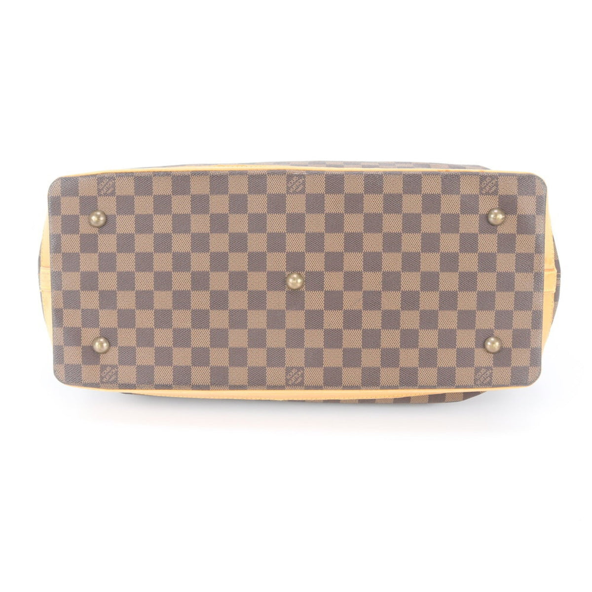 Louis Vuitton Brown Leather Coated Canvas Boston Bag Shoulder Bag (Pre-Owned)