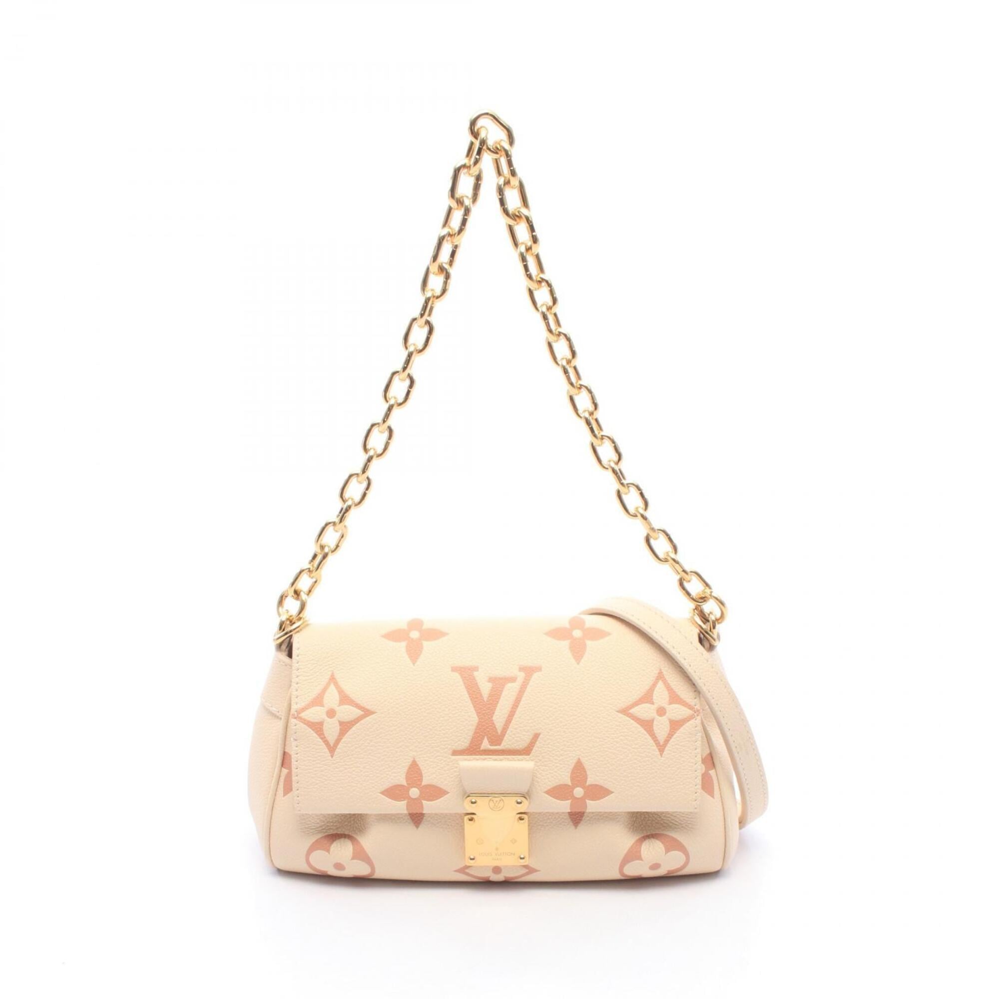 Louis Vuitton Beige Pink Leather Handbag (Pre-Owned)