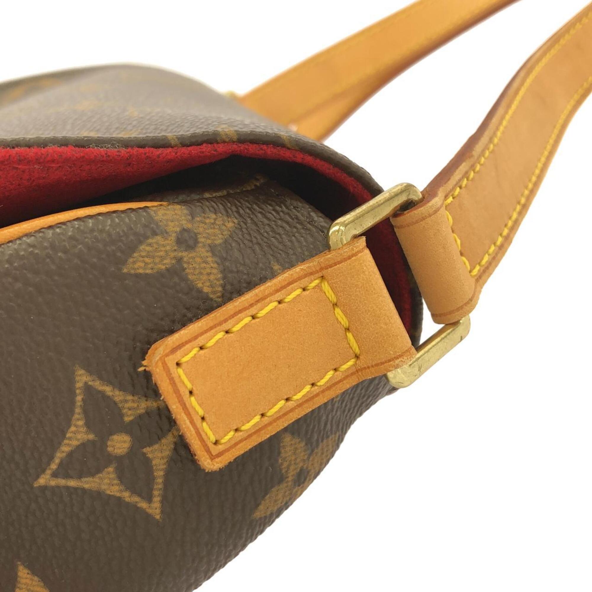 Louis Vuitton Marron Monogram Coated Canvas Shoulder Bag (Pre-Owned)