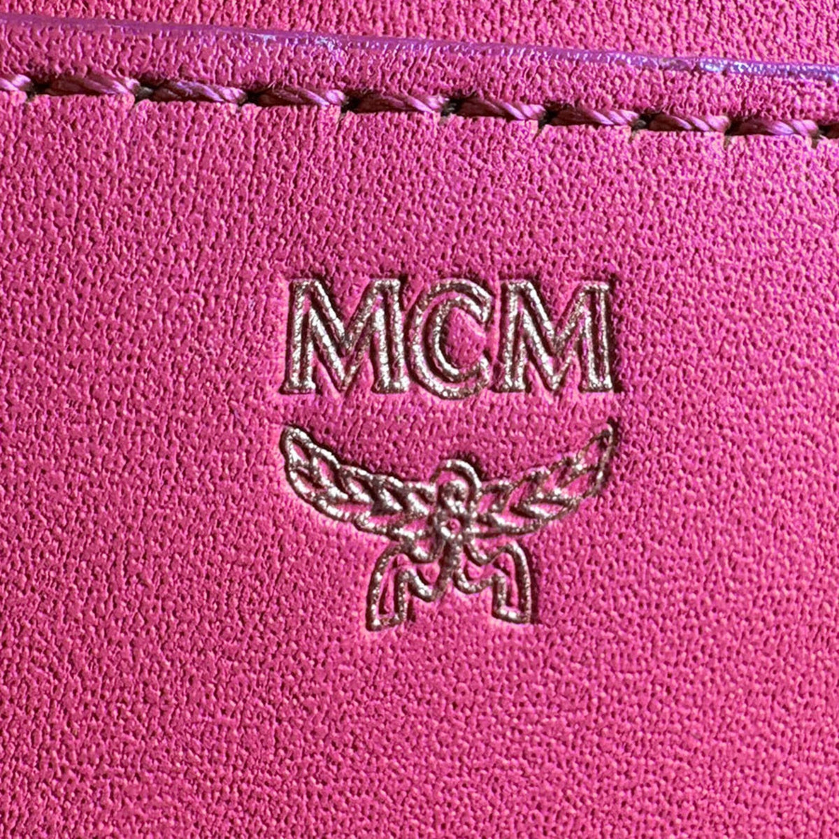 Mcm Gold Pink Leather Backpack (Pre-Owned)