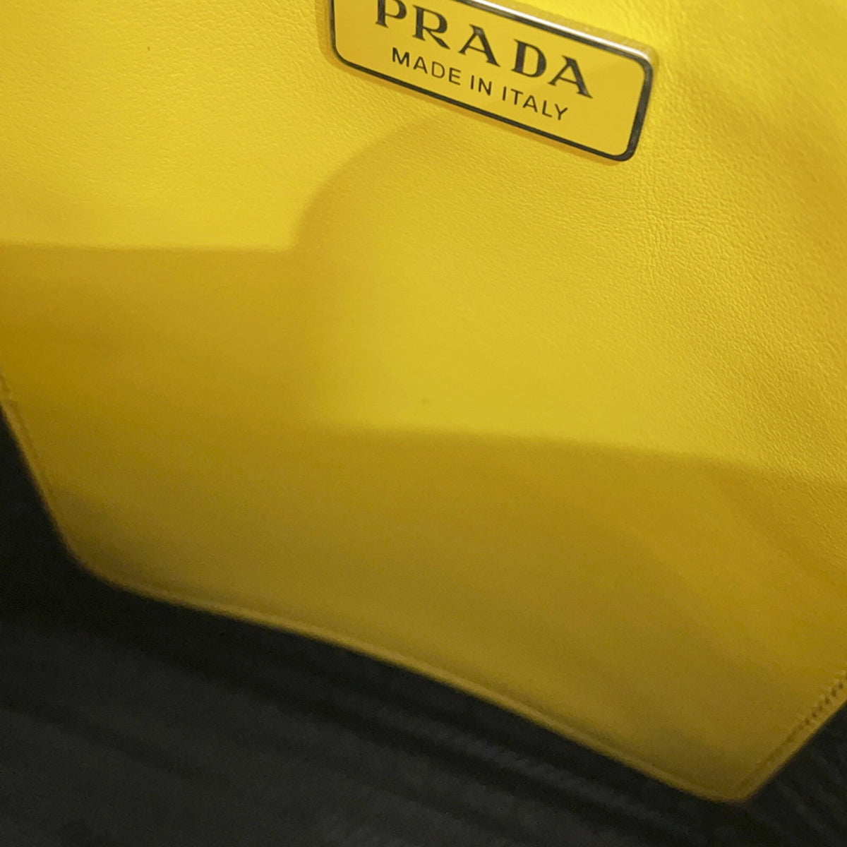 Prada Yellow Leather Handbag (Pre-Owned)