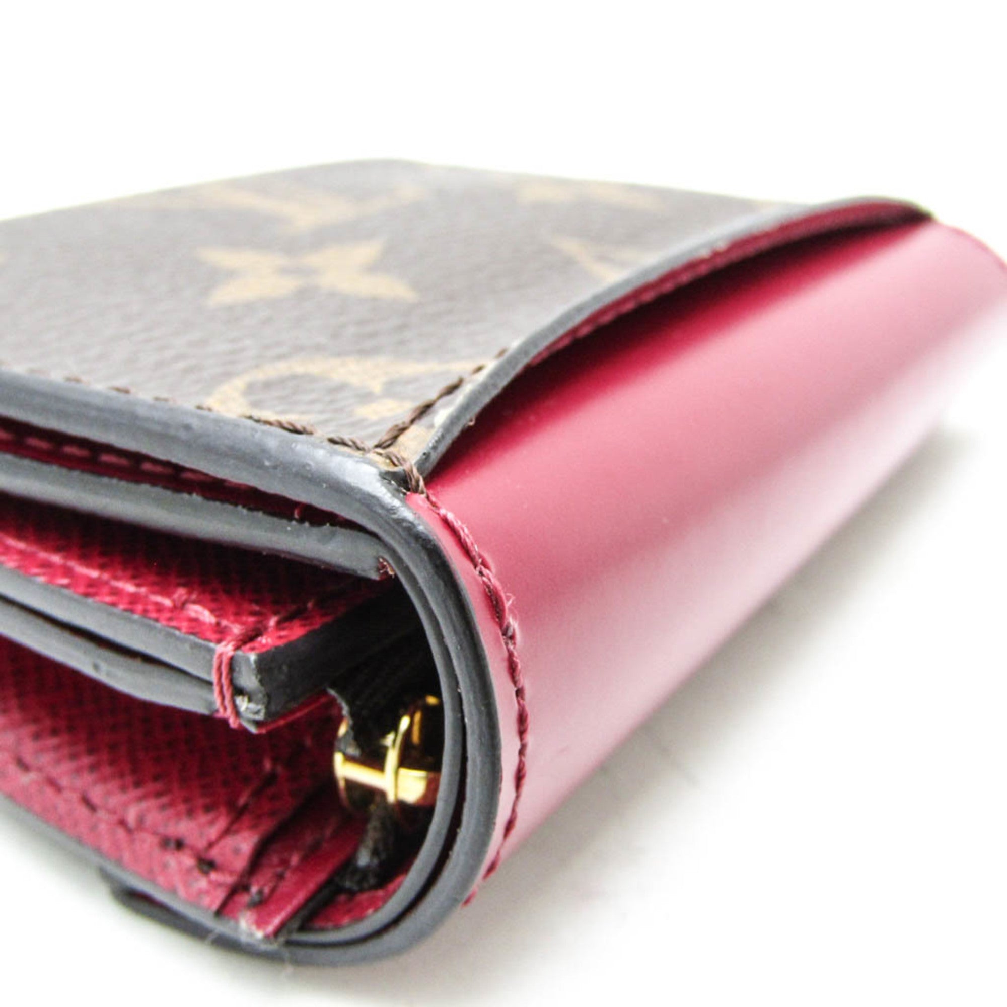 Louis Vuitton Monogram Fuchsia Monogram Monogram Wallet (Tri-Fold) (Pre-Owned)
