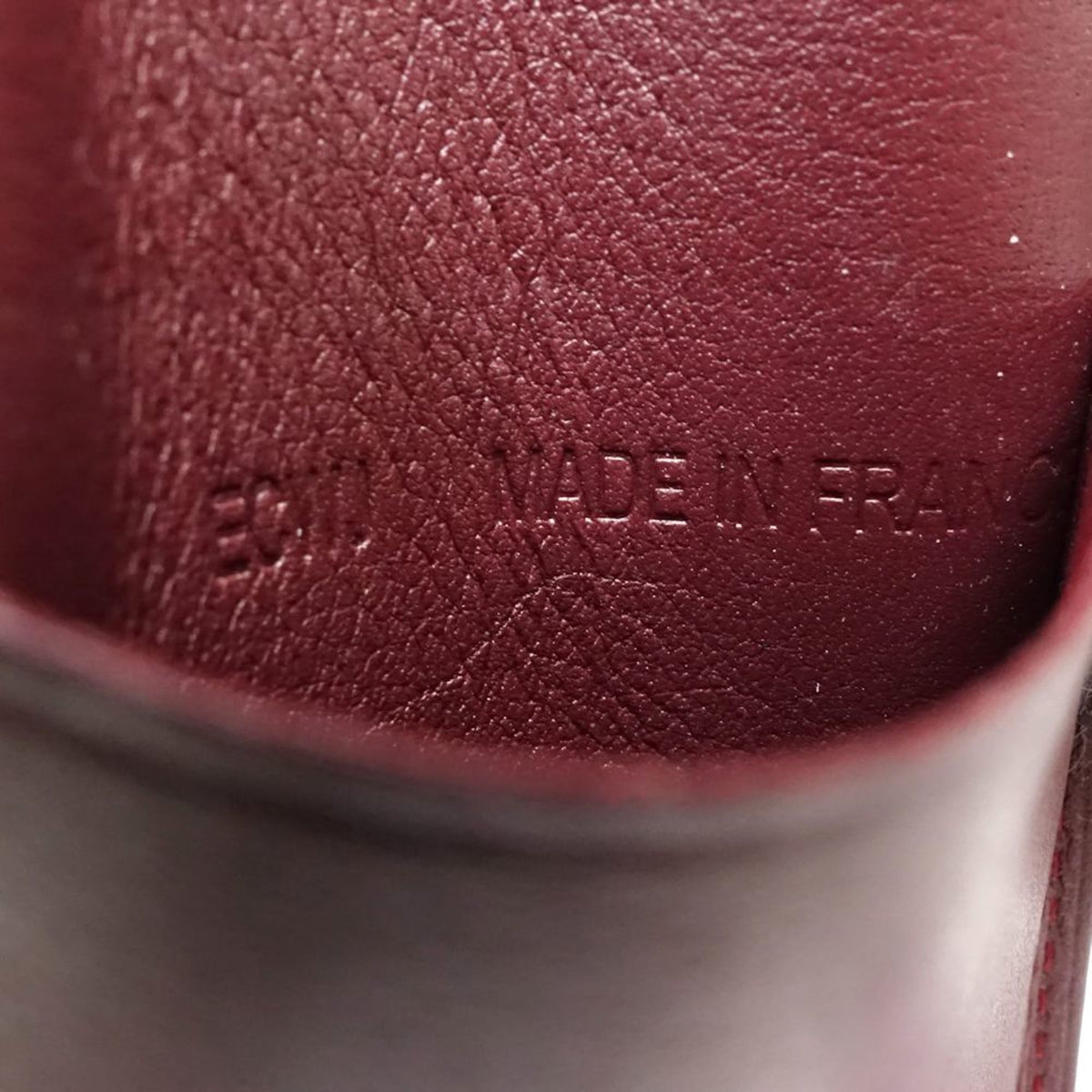 Cartier Bordeaux Leather Long Bill Wallet (Bi-Fold) (Pre-Owned)