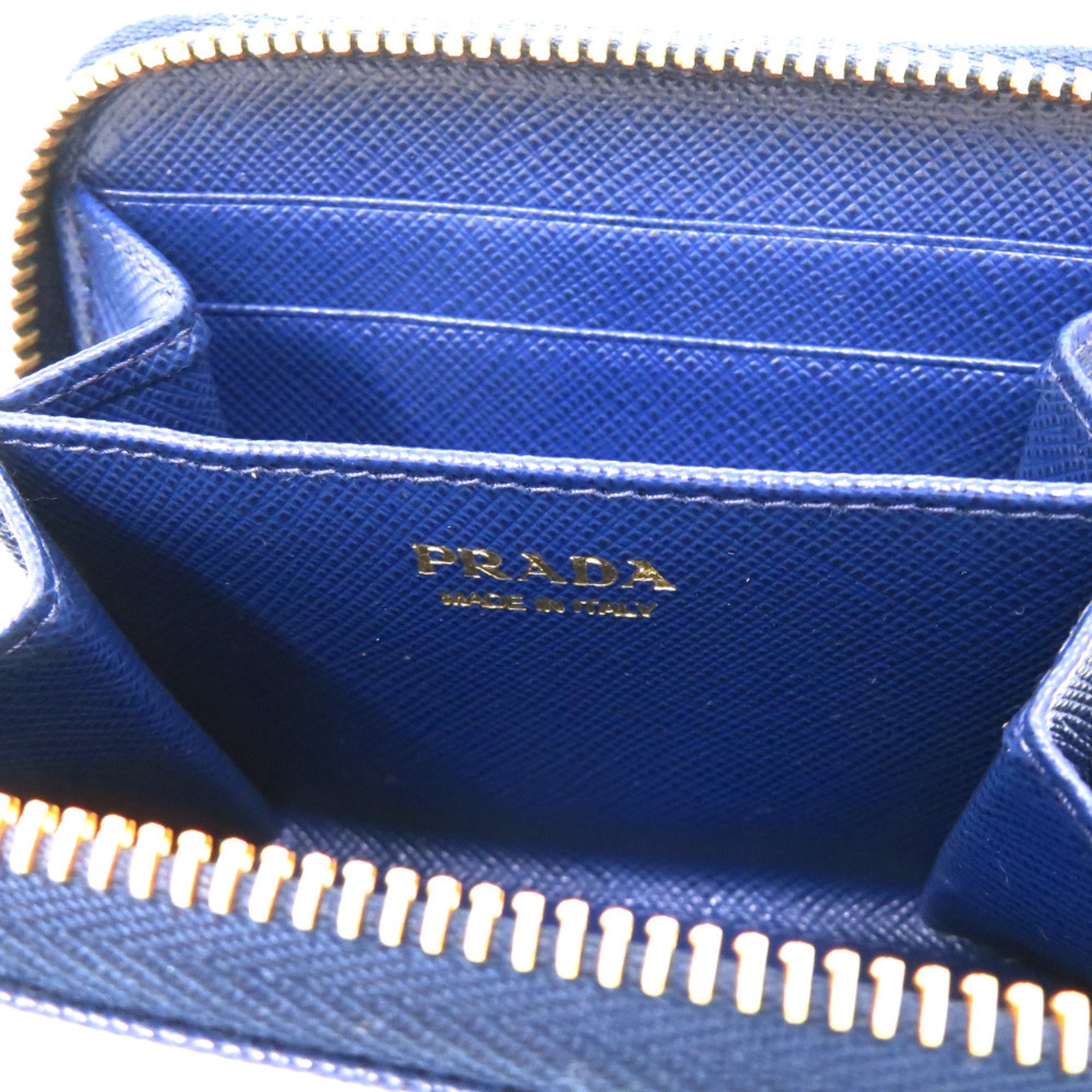 Prada Navy Leather Chain/Shoulder Wallet (Pre-Owned)