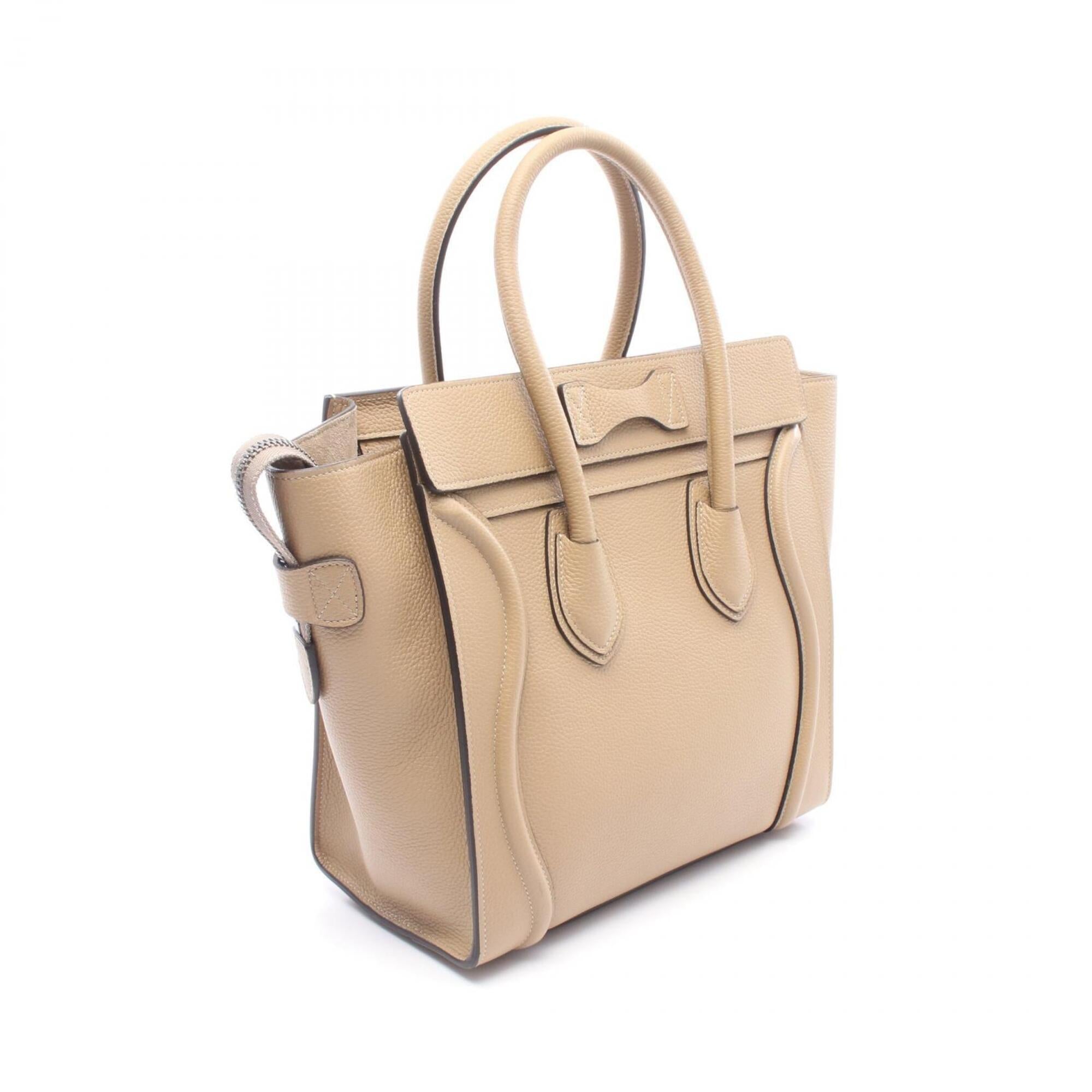 Celine Beige Leather Handbag (Pre-Owned)