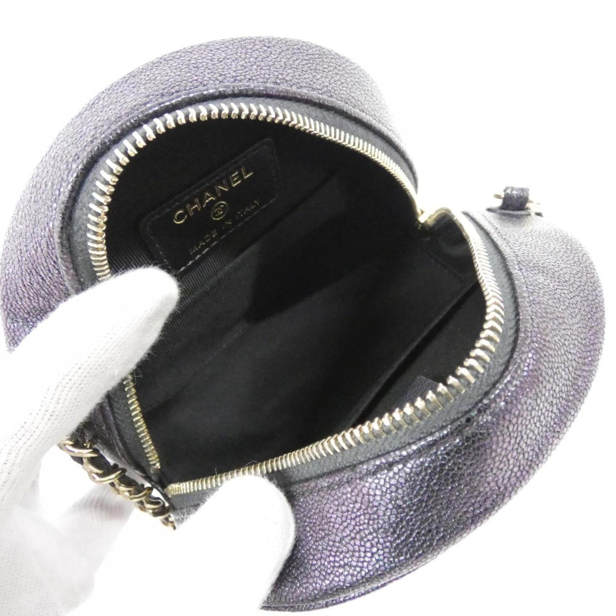 Chanel Black Leather Shoulder Bag (Pre-Owned)