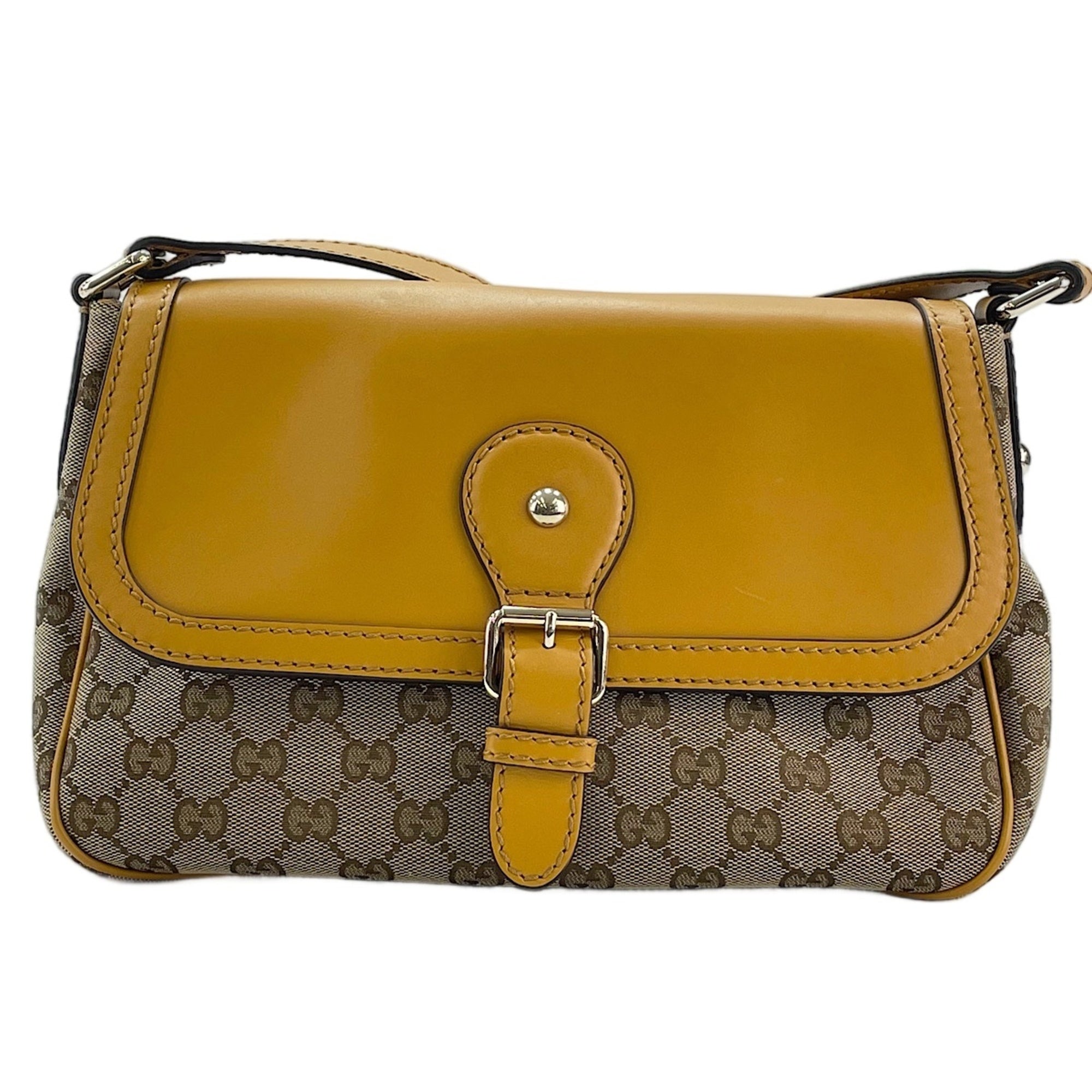 Gucci Sukey Yellow Shoulder Bag (Pre-Owned)
