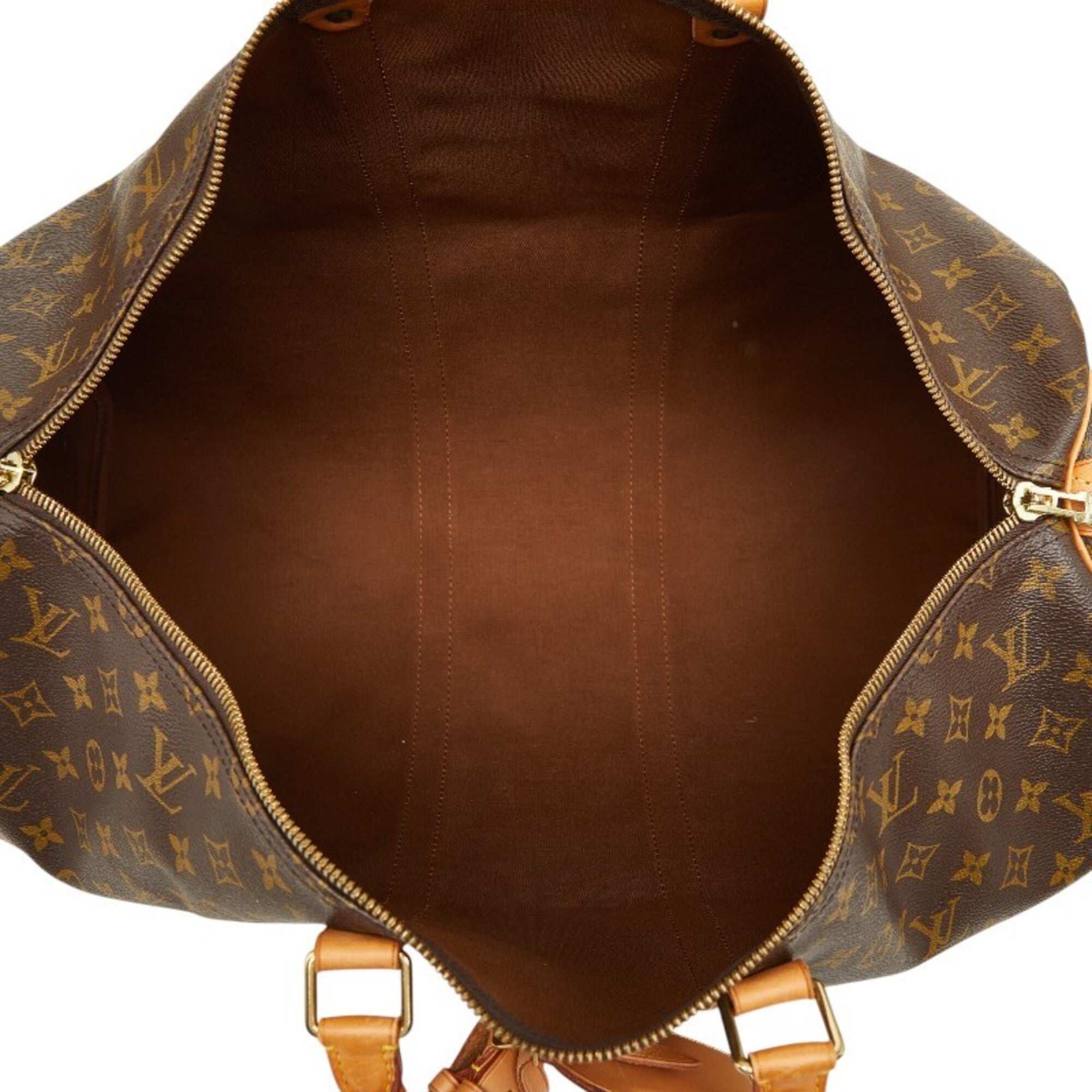 Louis Vuitton Brown Pvc Leather Boston Bag (Pre-Owned)