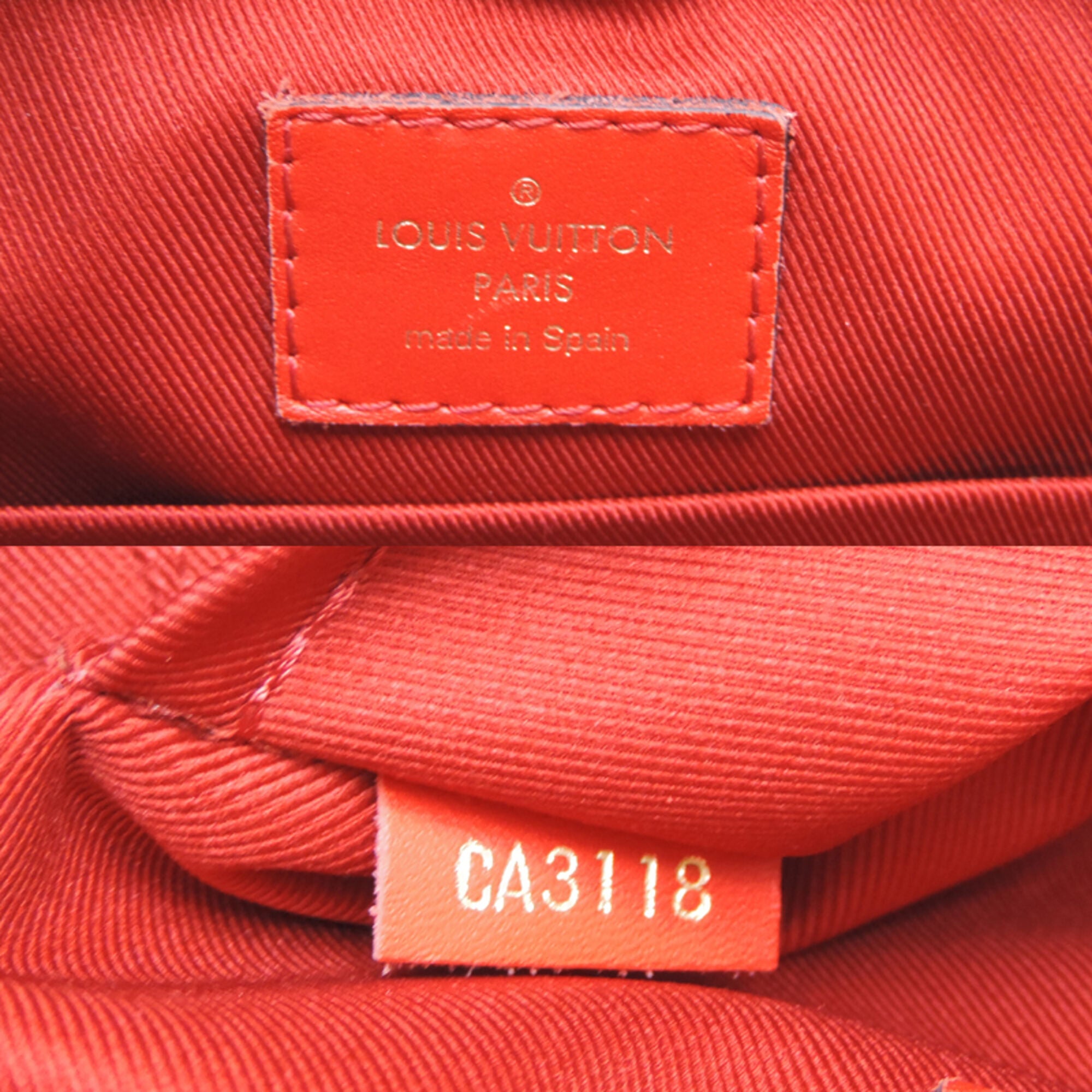 Louis Vuitton Coquelicots Red Color Monogram Leather Shoulder Bag (Pre-Owned)