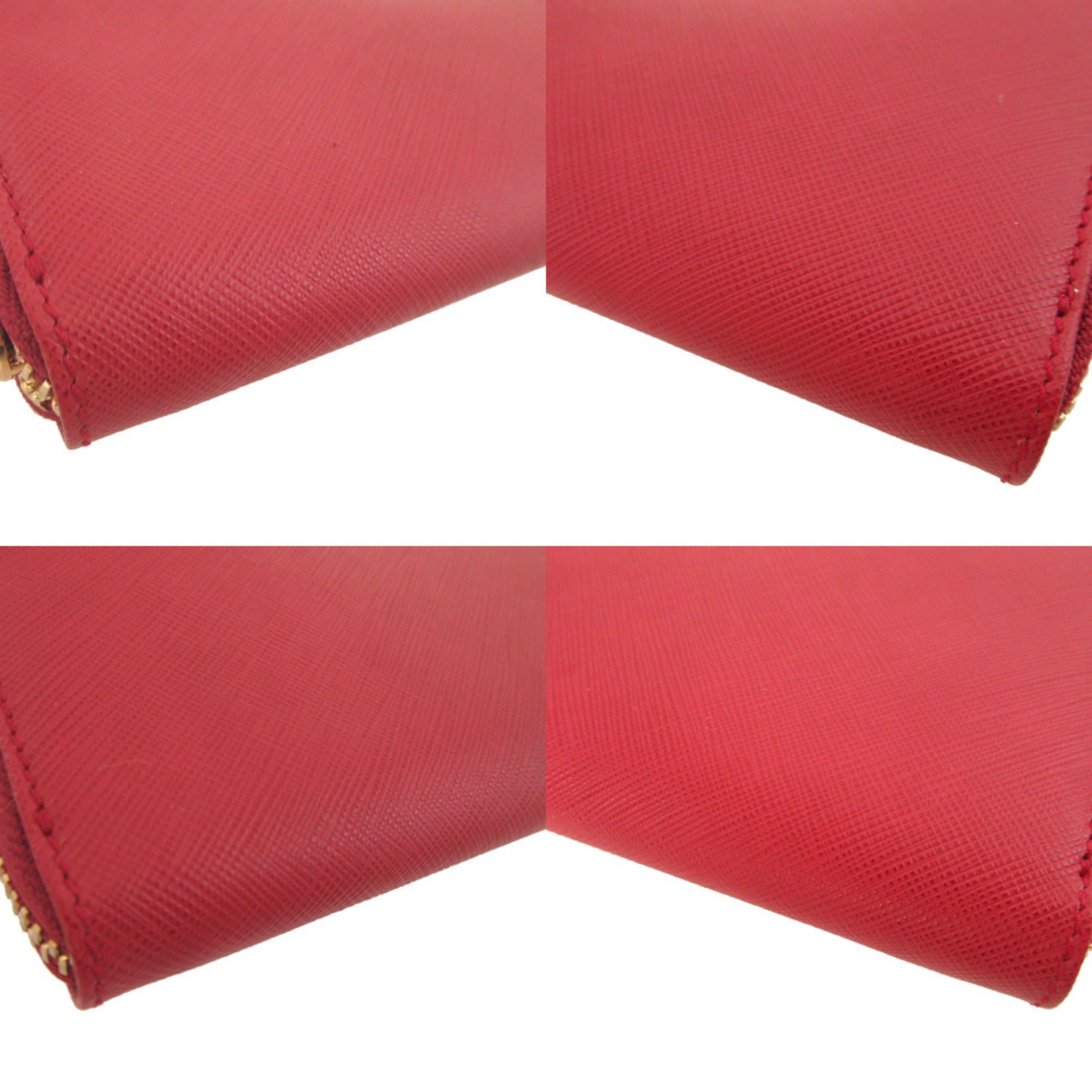Salvatore Ferragamo Red Color Leather Long Wallet (Bi-Fold) (Pre-Owned)