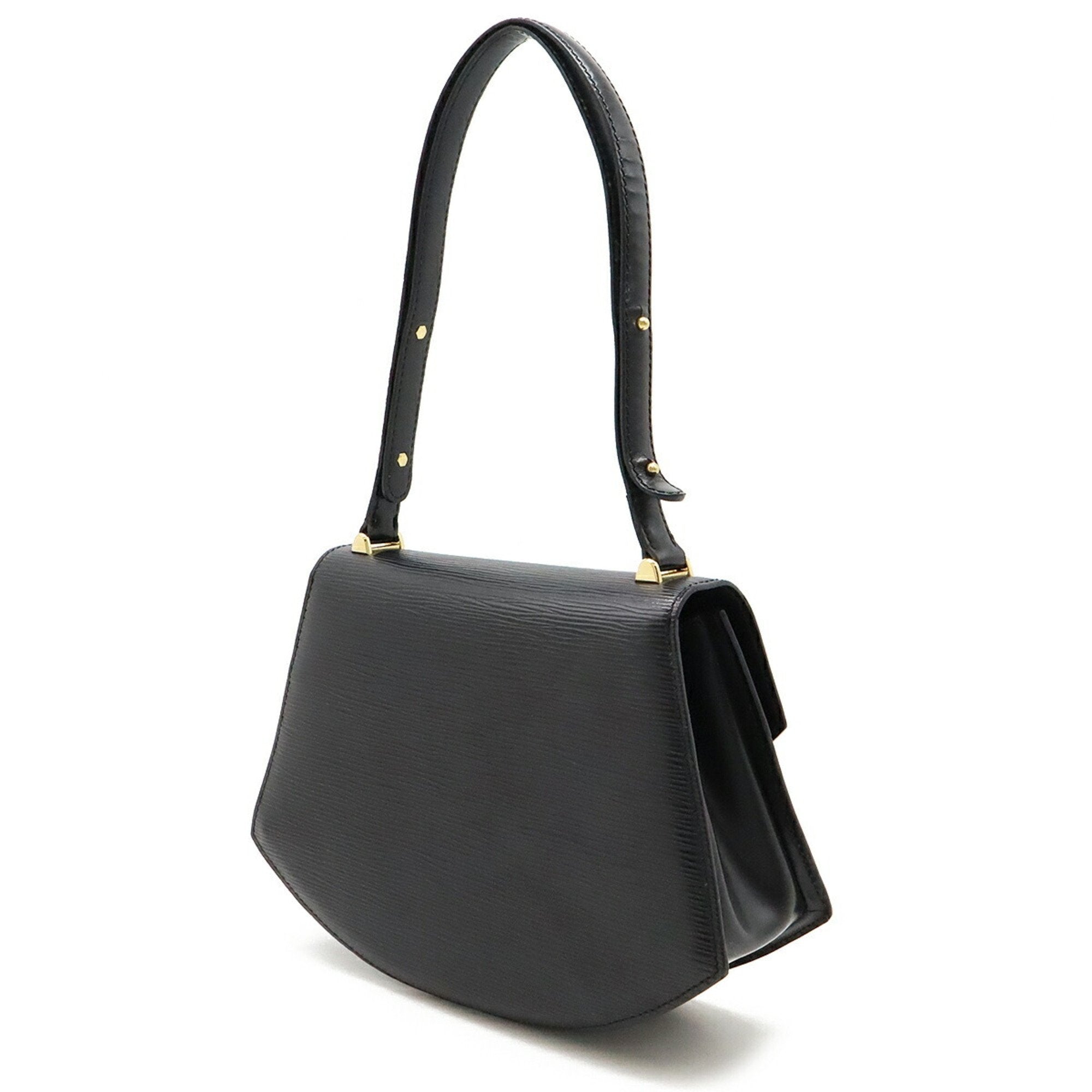 Louis Vuitton Noir Epi Leather Handbag Shoulder Bag (Pre-Owned)