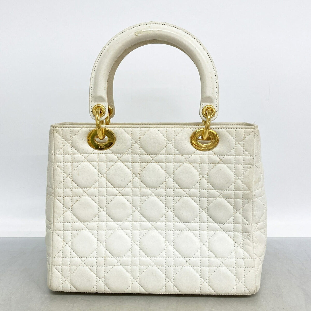 Christian Dior White Leather Handbag (Pre-Owned)