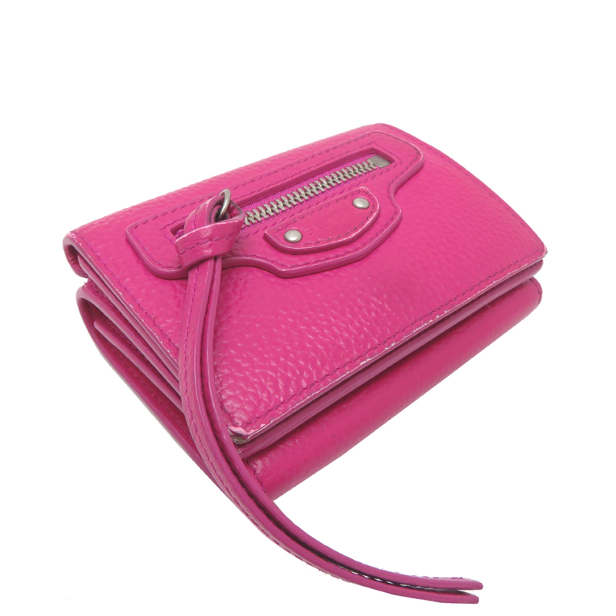 Balenciaga Pink Leather Wallet (Tri-Fold) (Pre-Owned)