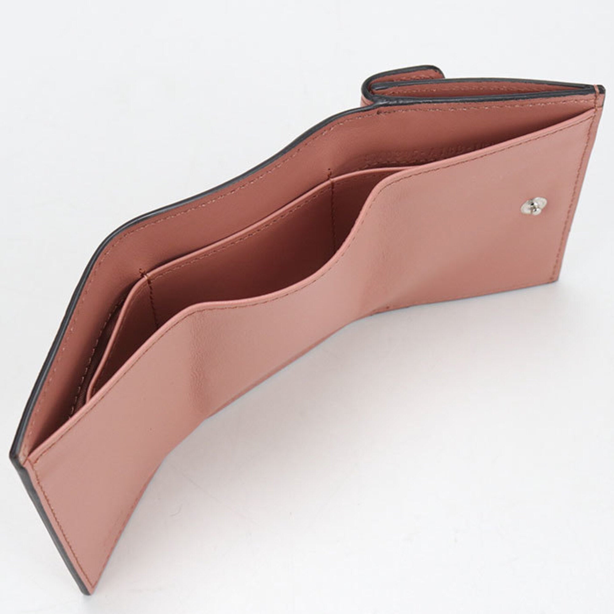 Fendi Pink Leather Wallet (Tri-Fold) (Pre-Owned)