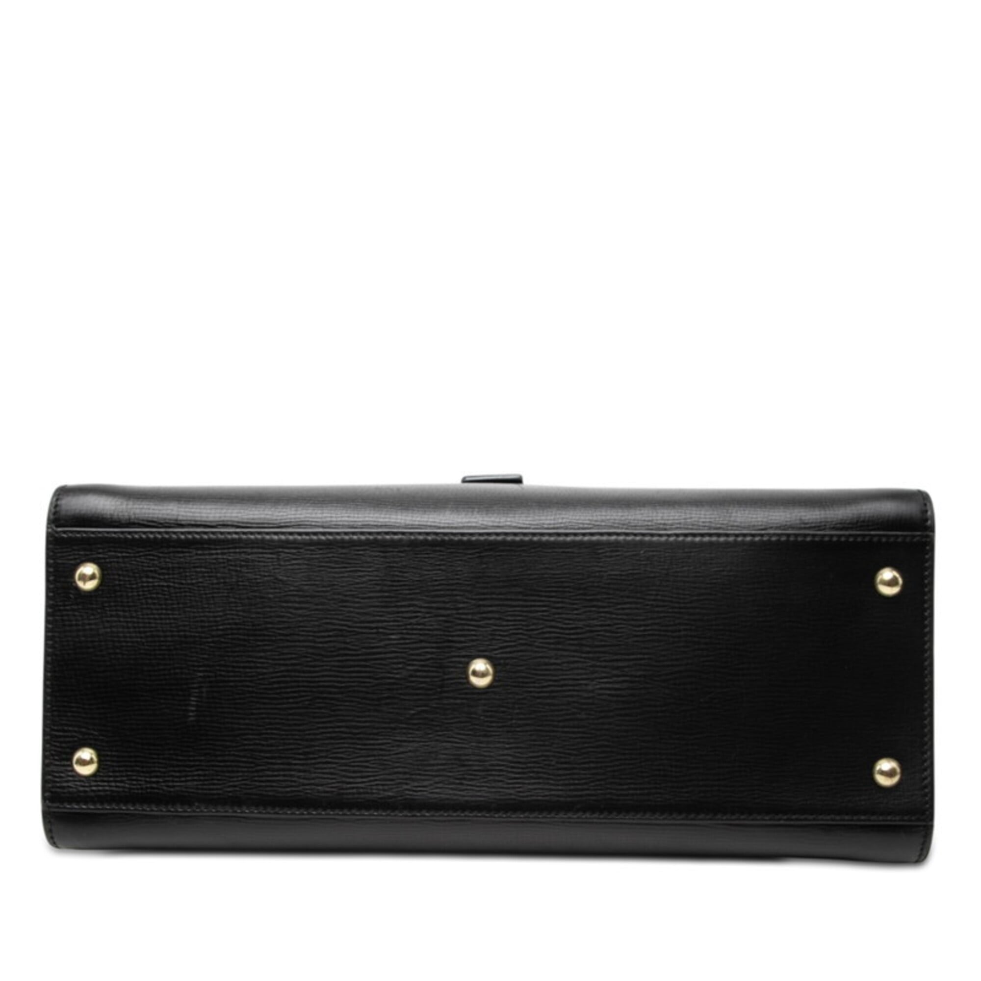 Gucci Black Leather Handbag Pouch (Pre-Owned)
