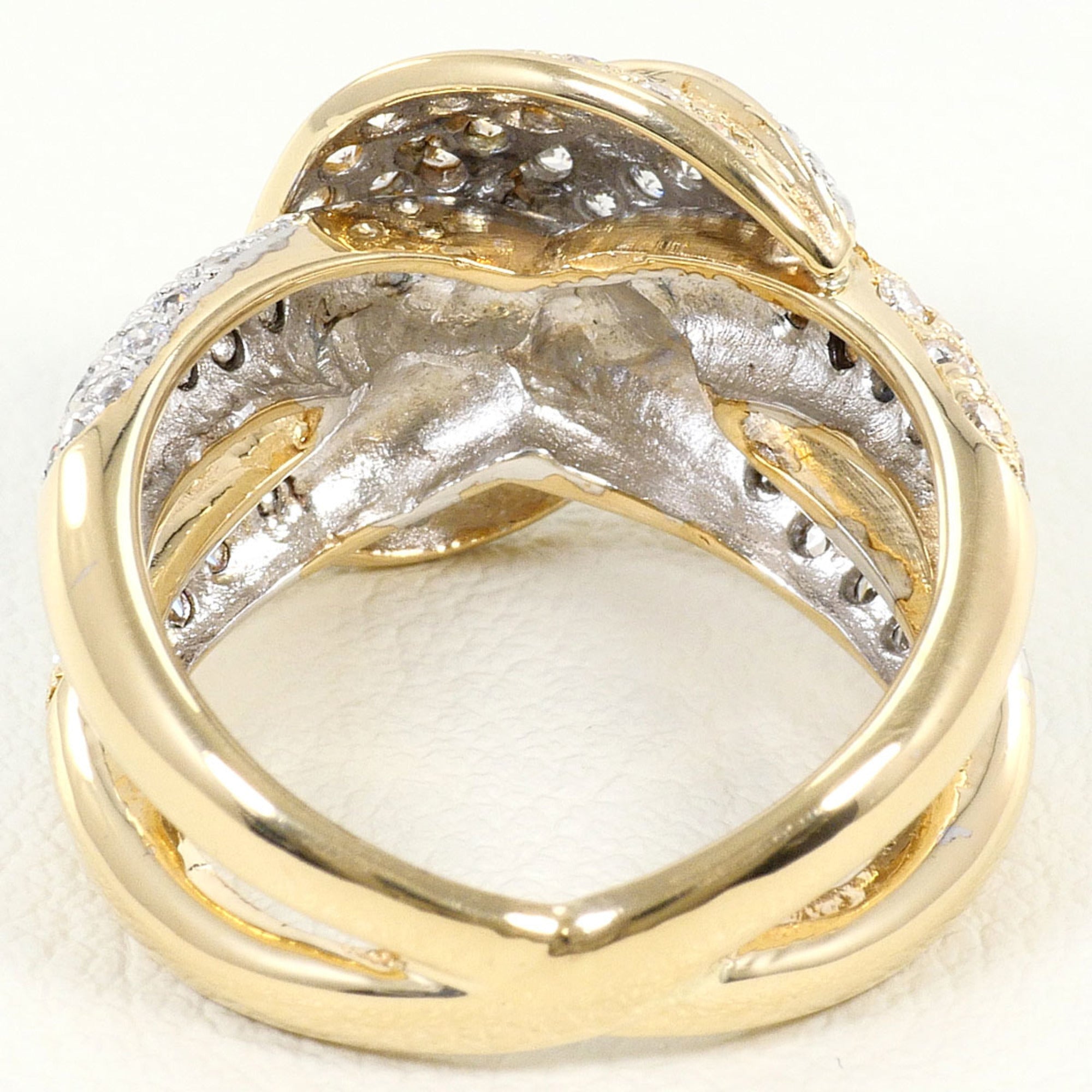 Unbranded White Gold Yellow Gold White Gold (14K) Yellow Gold (14K) Band Ring (Pre-Owned)