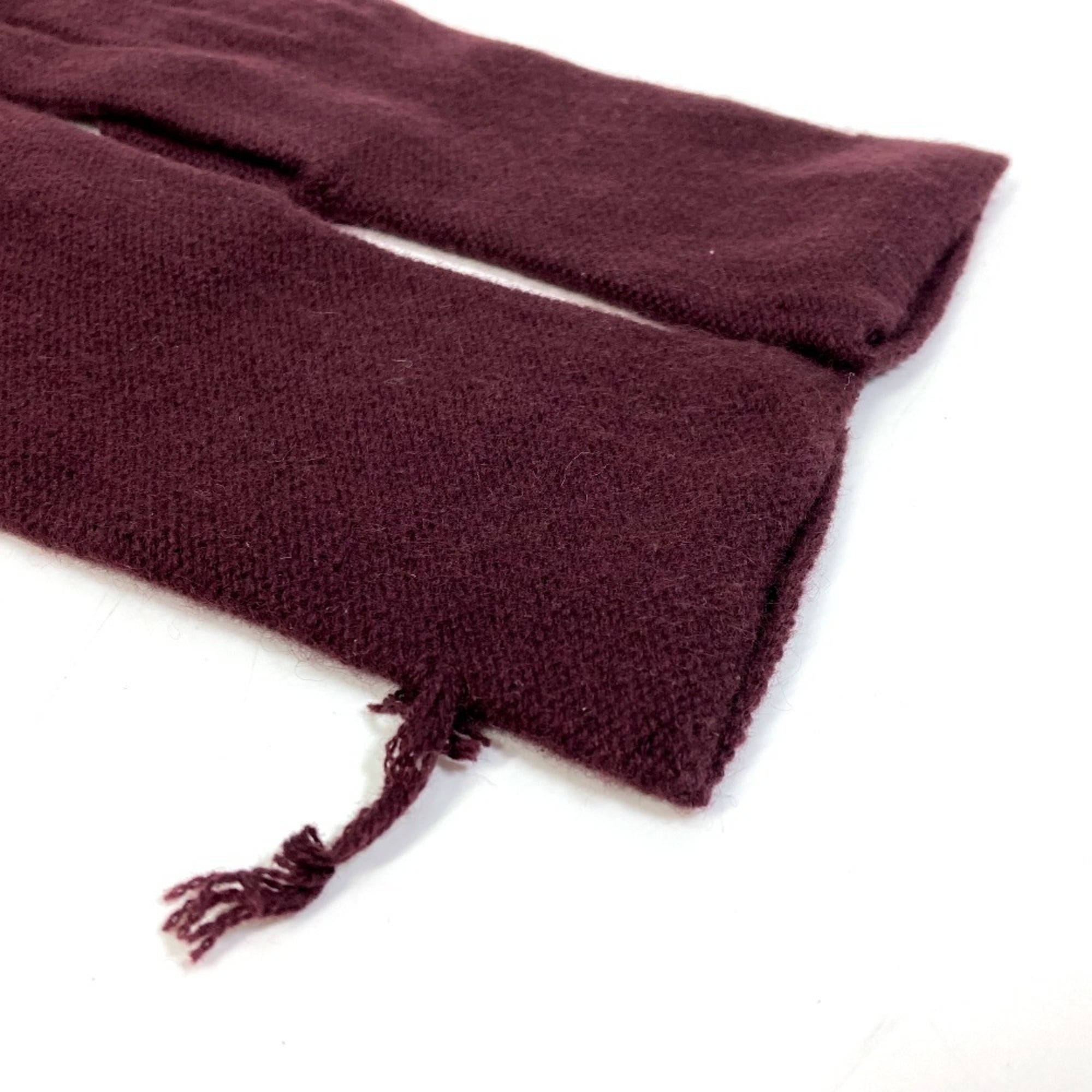 Hermes Bordeaux Cashmere Warm Gloves (Pre-Owned)