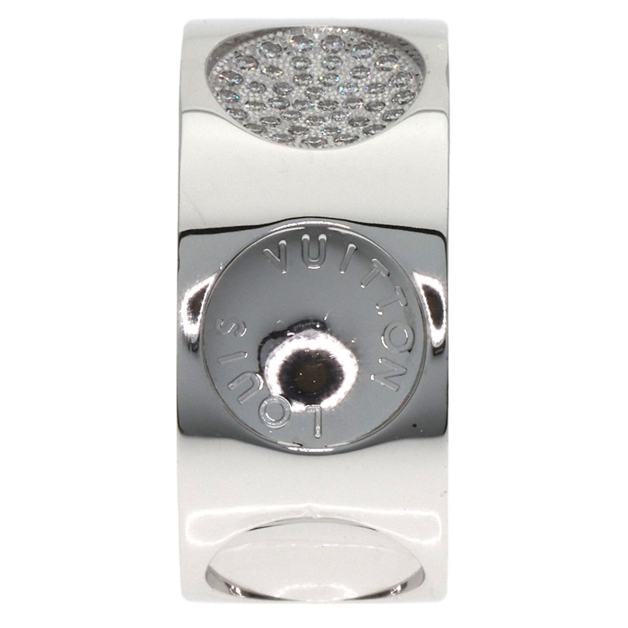 Louis Vuitton White Gold White Gold (18K) Band Ring (Pre-Owned)