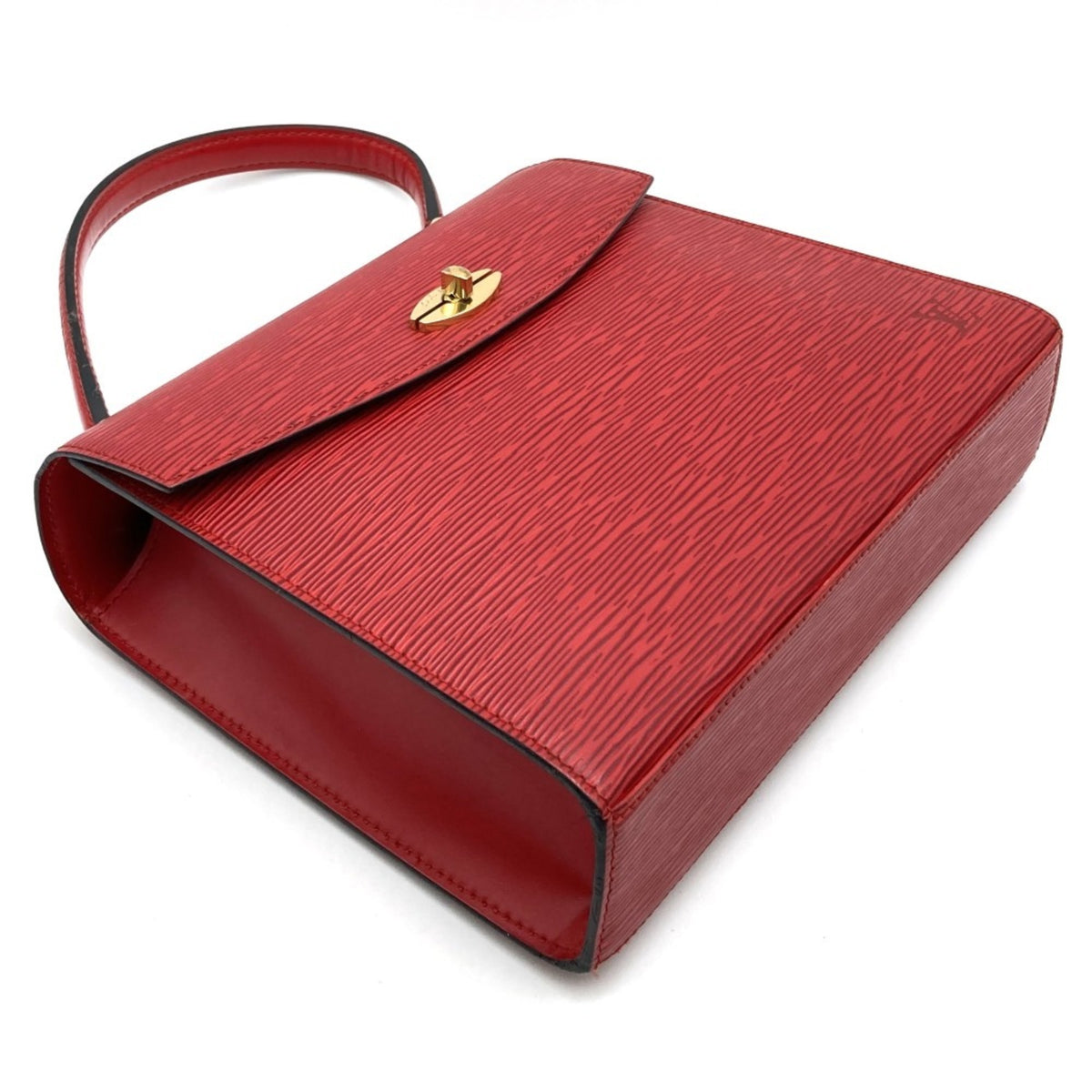 Louis Vuitton Red Color Epi Leather Handbag (Pre-Owned)