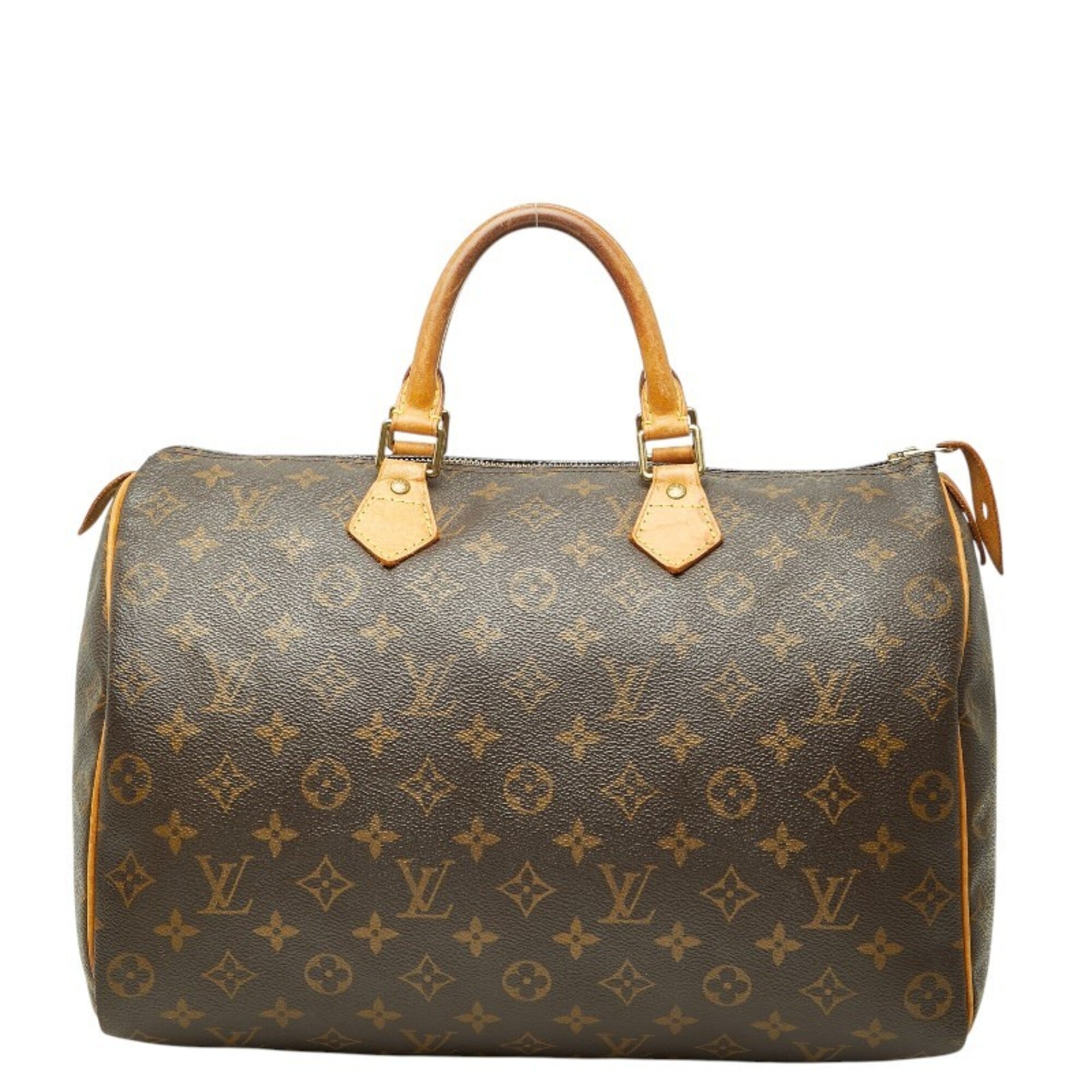 Louis Vuitton Brown Pvc Leather Boston Bag Handbag (Pre-Owned)
