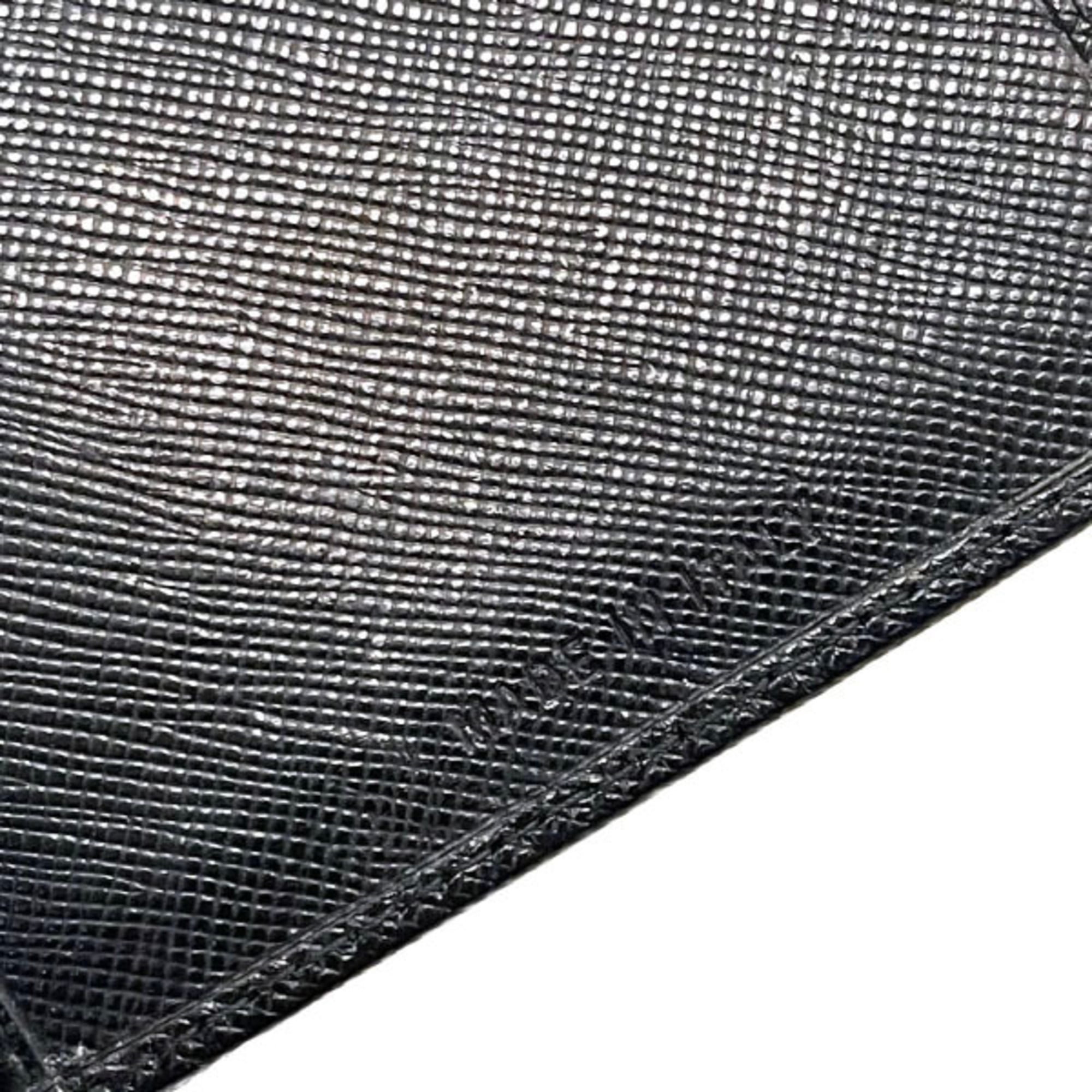 Prada Saffiano Black Nero Nylon Saffiano Wallet (Bi-Fold) (Pre-Owned)