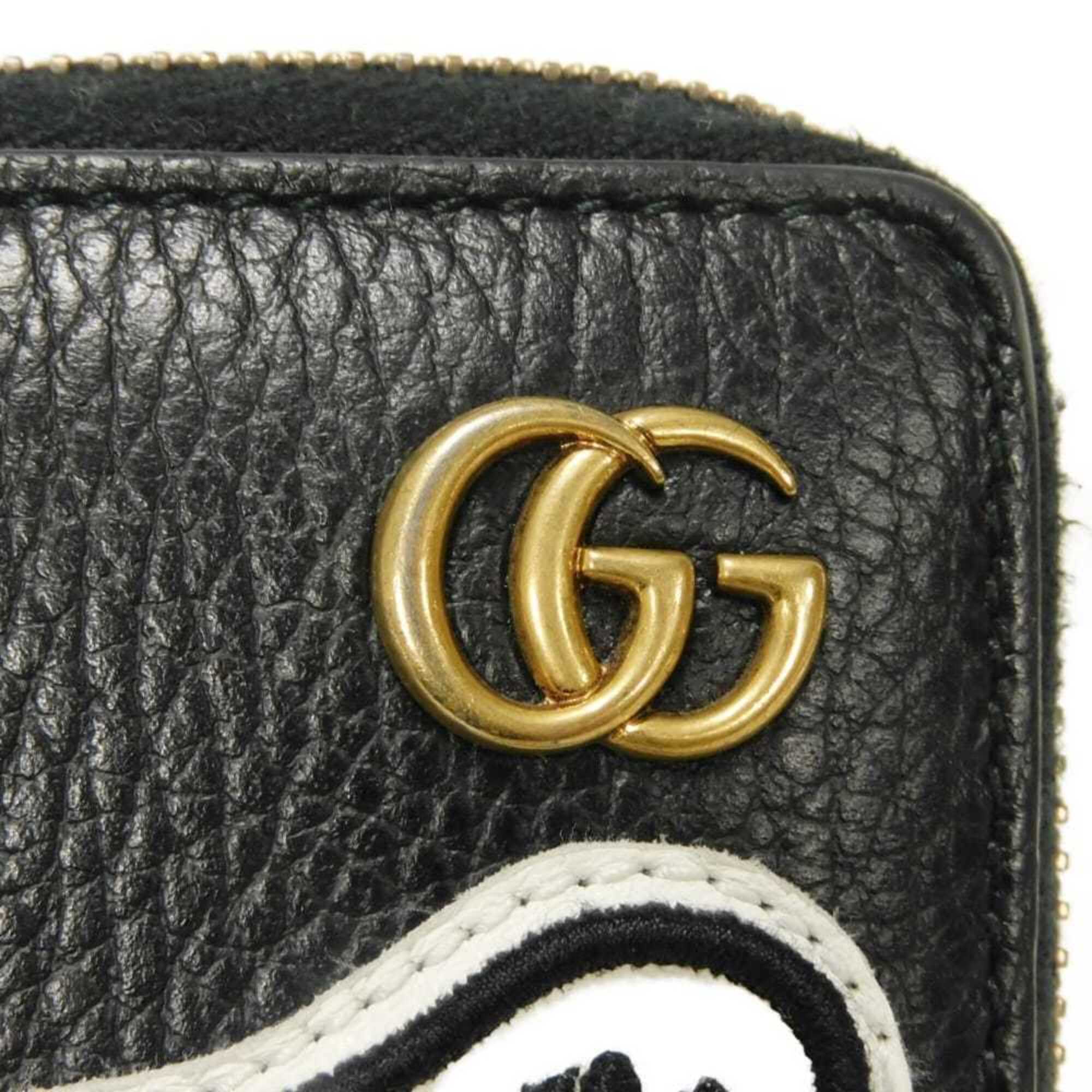 Gucci Black Leather Long Wallet (Bi-Fold) (Pre-Owned)