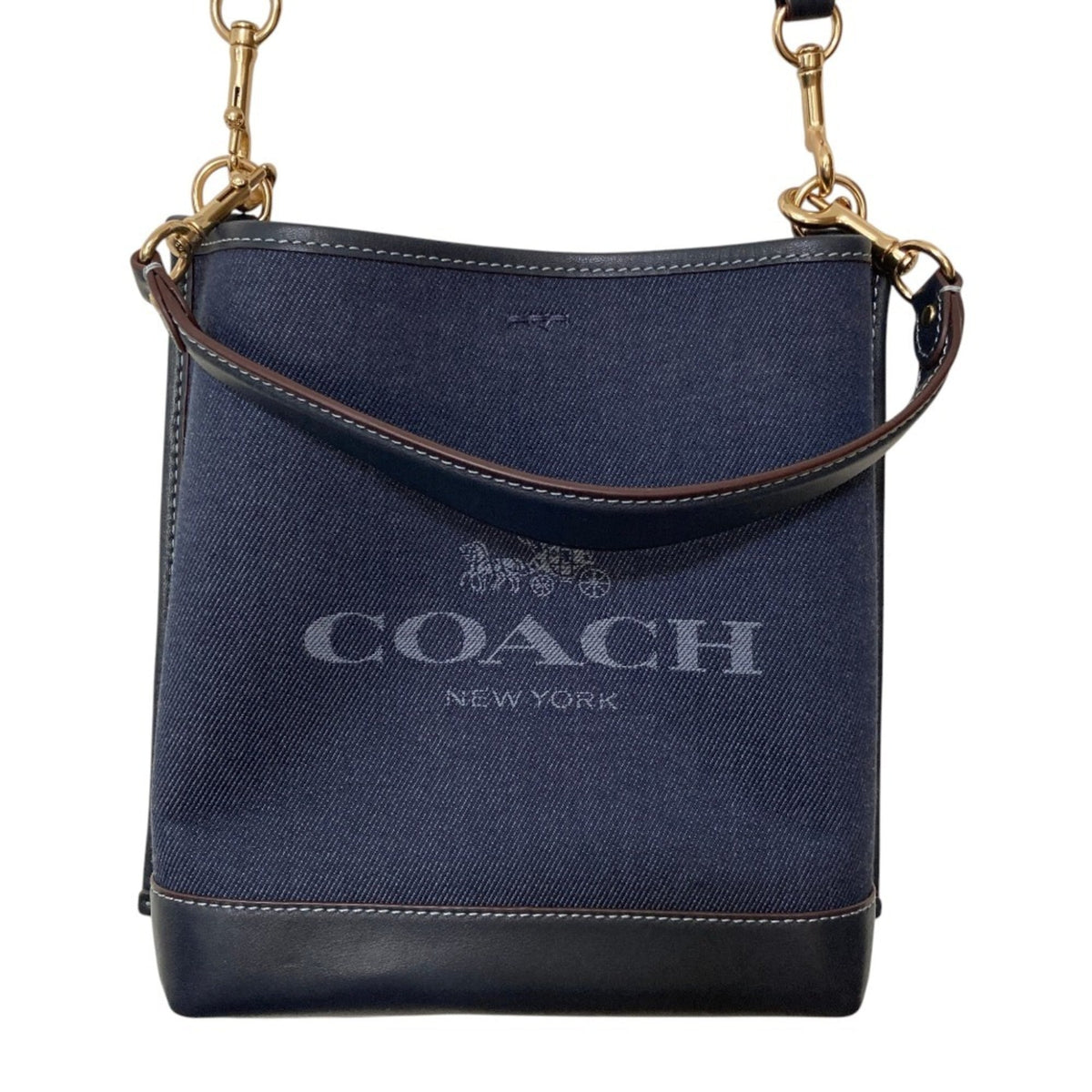 Coach Dark Blue Shoulder Bag (Pre-Owned)