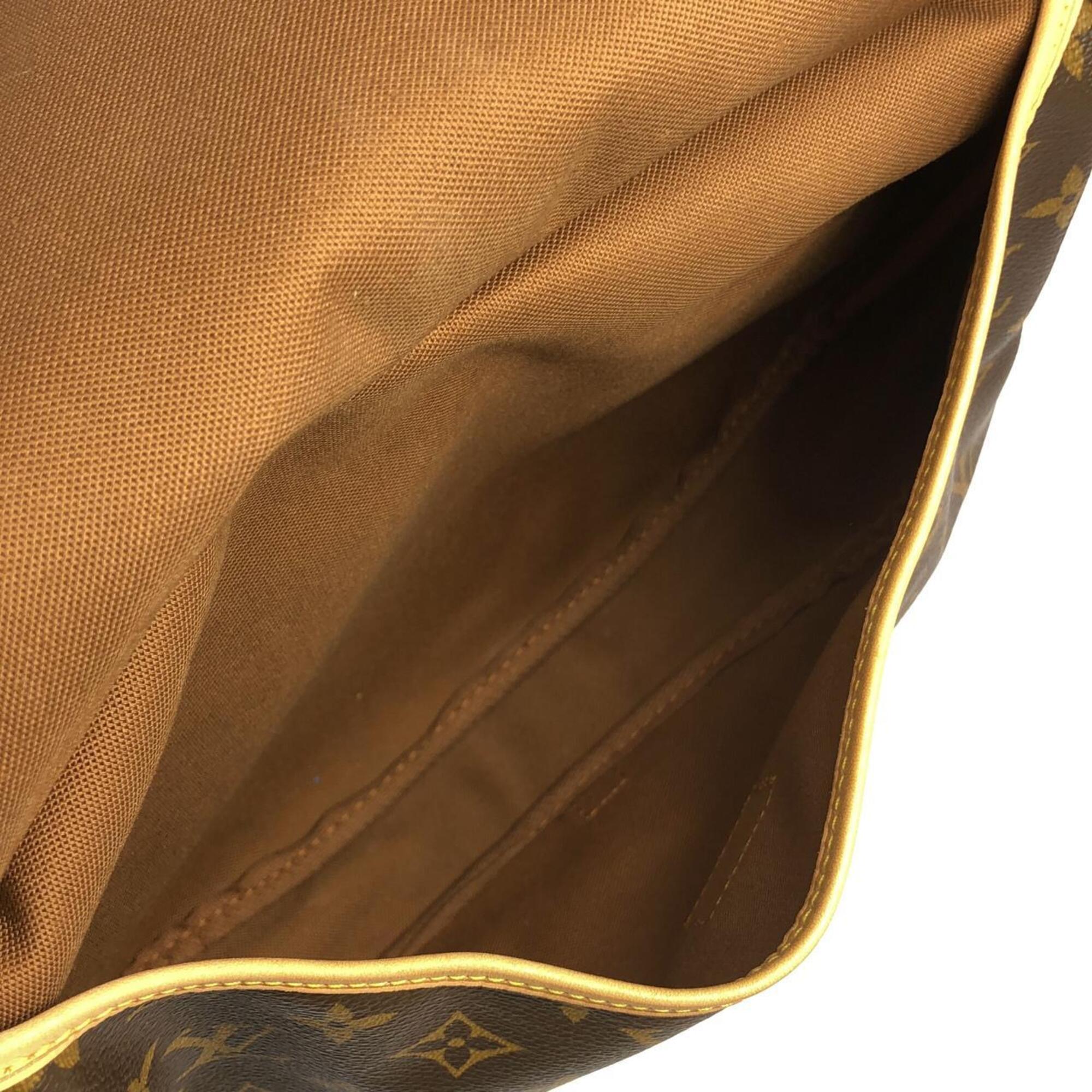 Louis Vuitton Marron Coated Canvas Shoulder Bag (Pre-Owned)