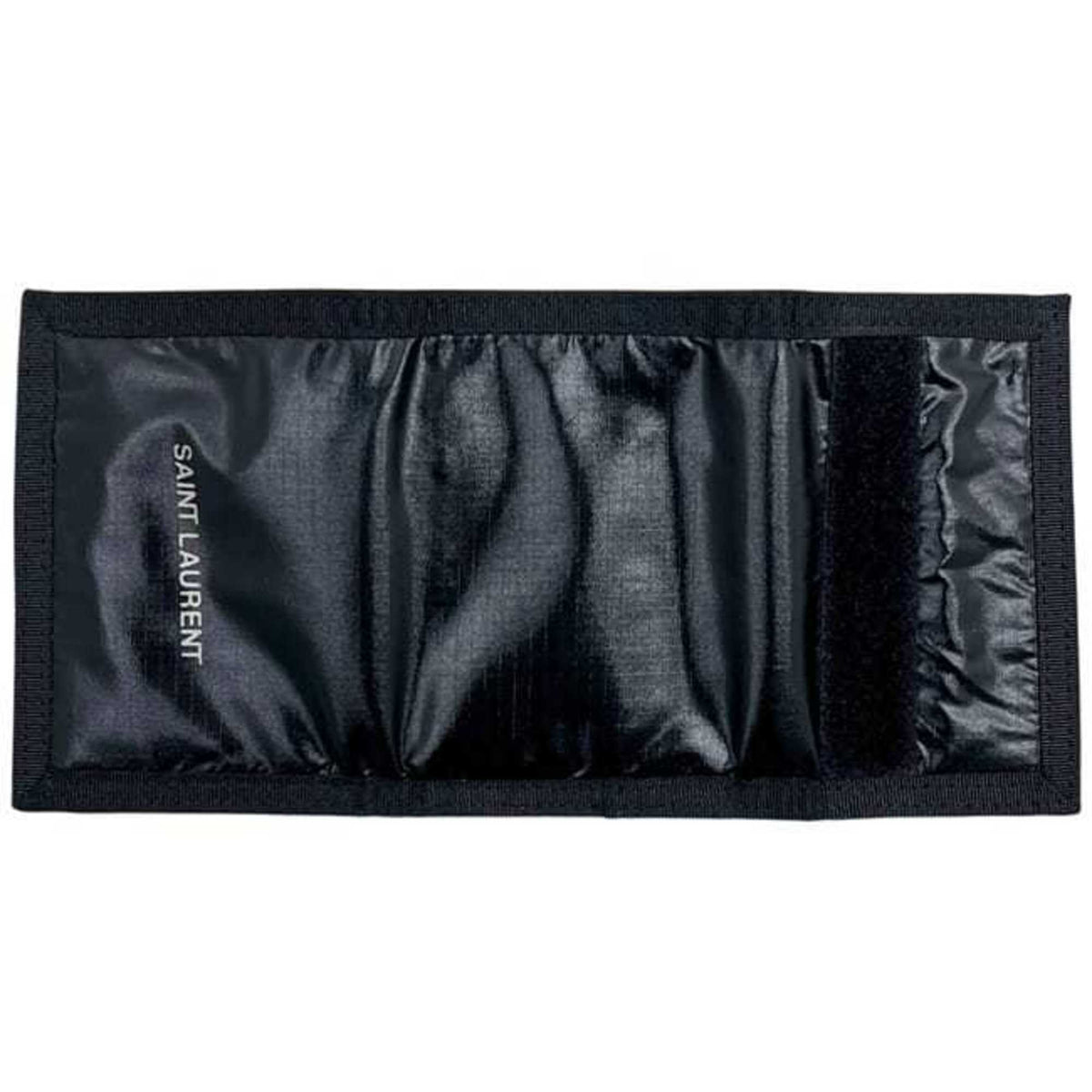 Saint Laurent Black Nylon Canvas Wallet (Tri-Fold) (Pre-Owned)