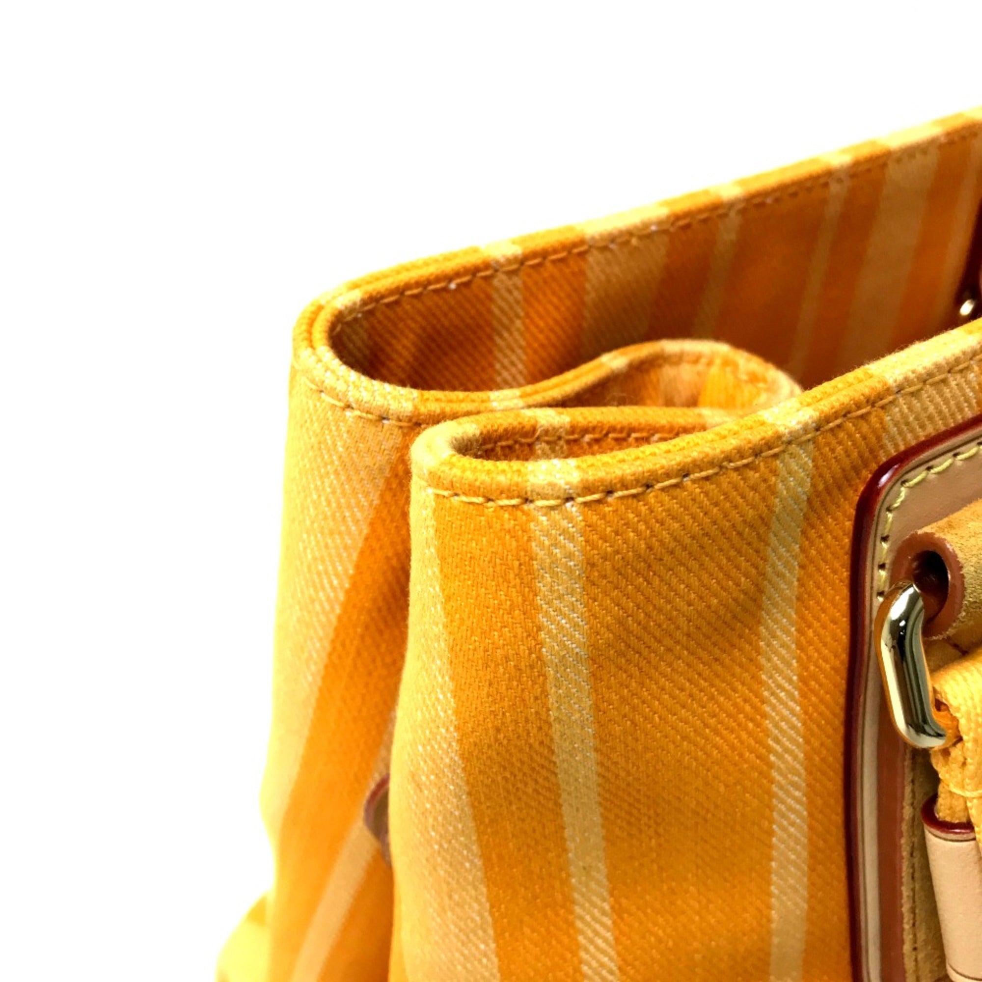 Louis Vuitton Yellow Cloth Tote Bag (Pre-Owned)