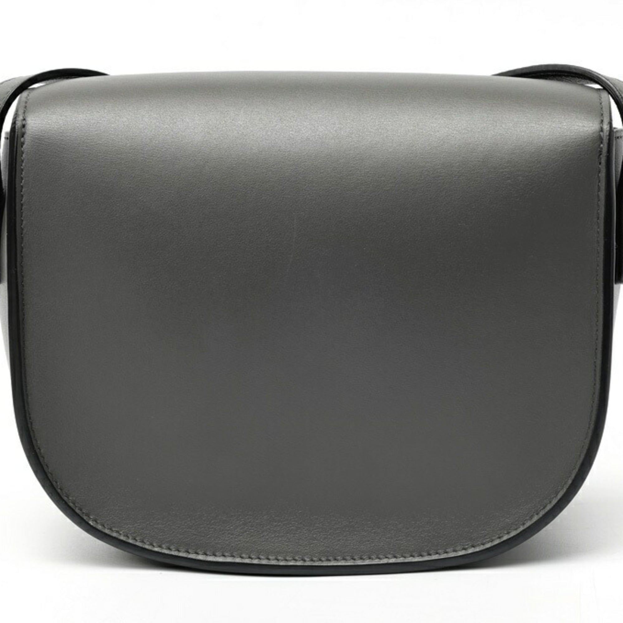 Celine Gray Leather Shoulder Bag (Pre-Owned)
