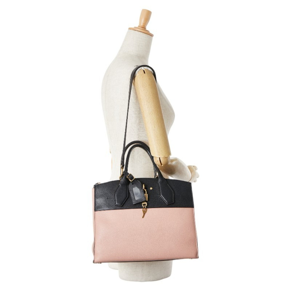 Louis Vuitton Beige Noir Vanilla Leather Handbag Shoulder Bag (Pre-Owned)