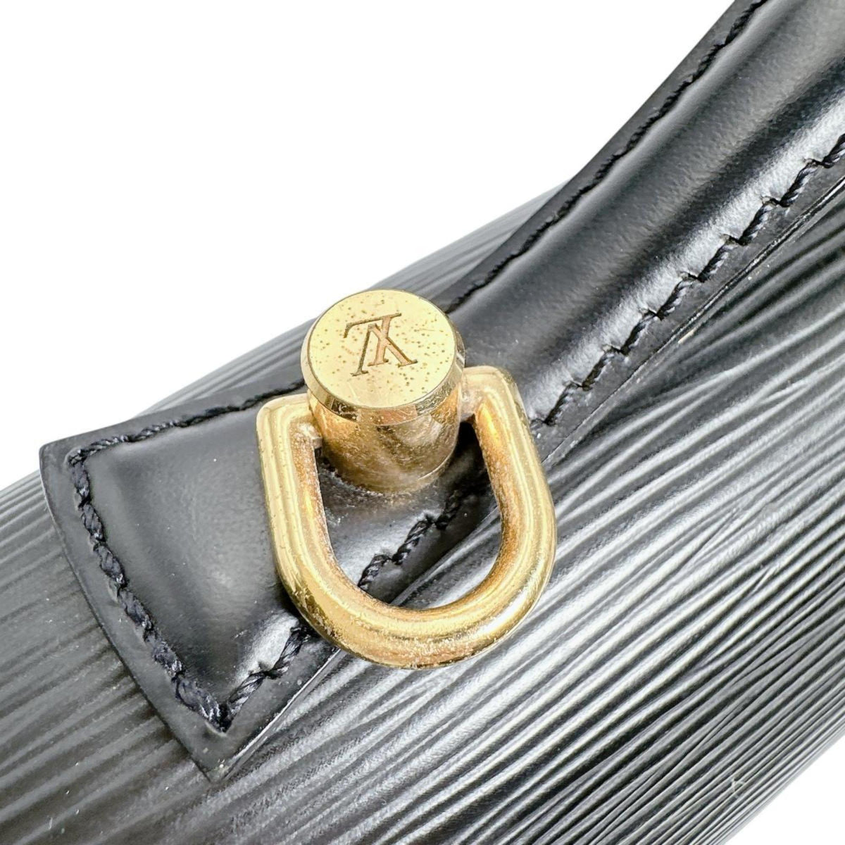 Louis Vuitton Black Epi Leather Handbag Shoulder Bag (Pre-Owned)